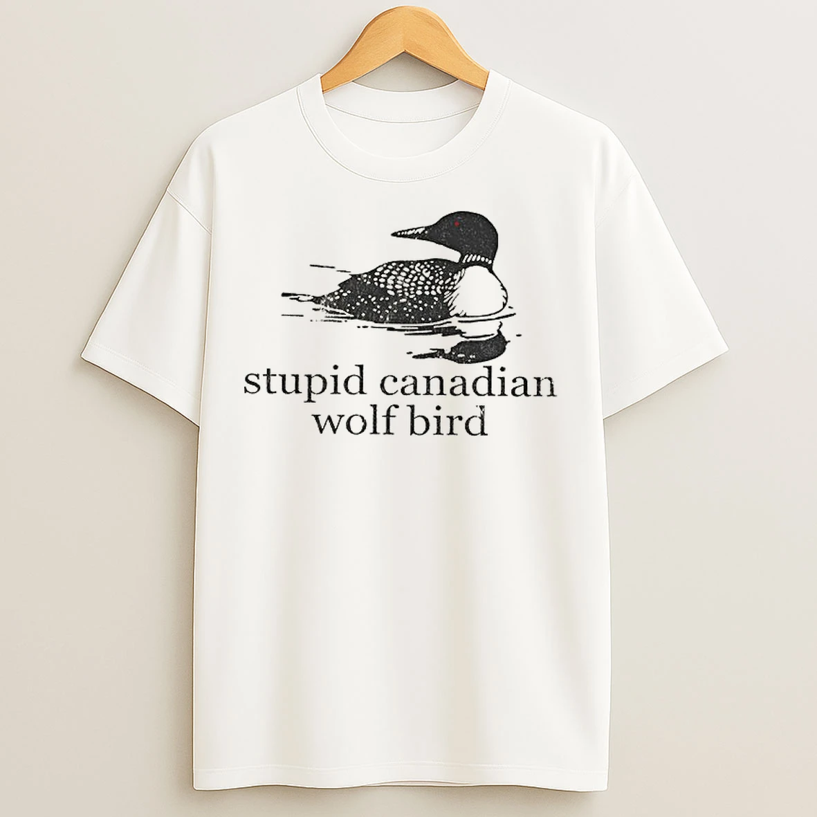 Classic Stupid Canadian Wolf Bird Hockey Romance Lgbt Hockey T Shirts