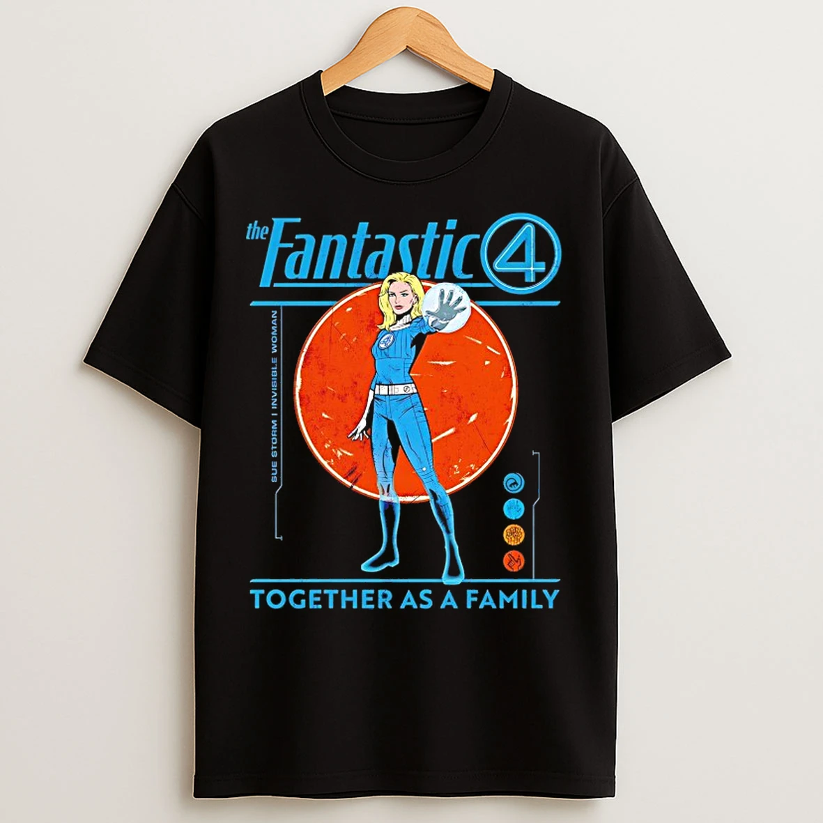 Classic Sue Storm Invisible Woman The Fantastic Four Together As A Family T Shirts
