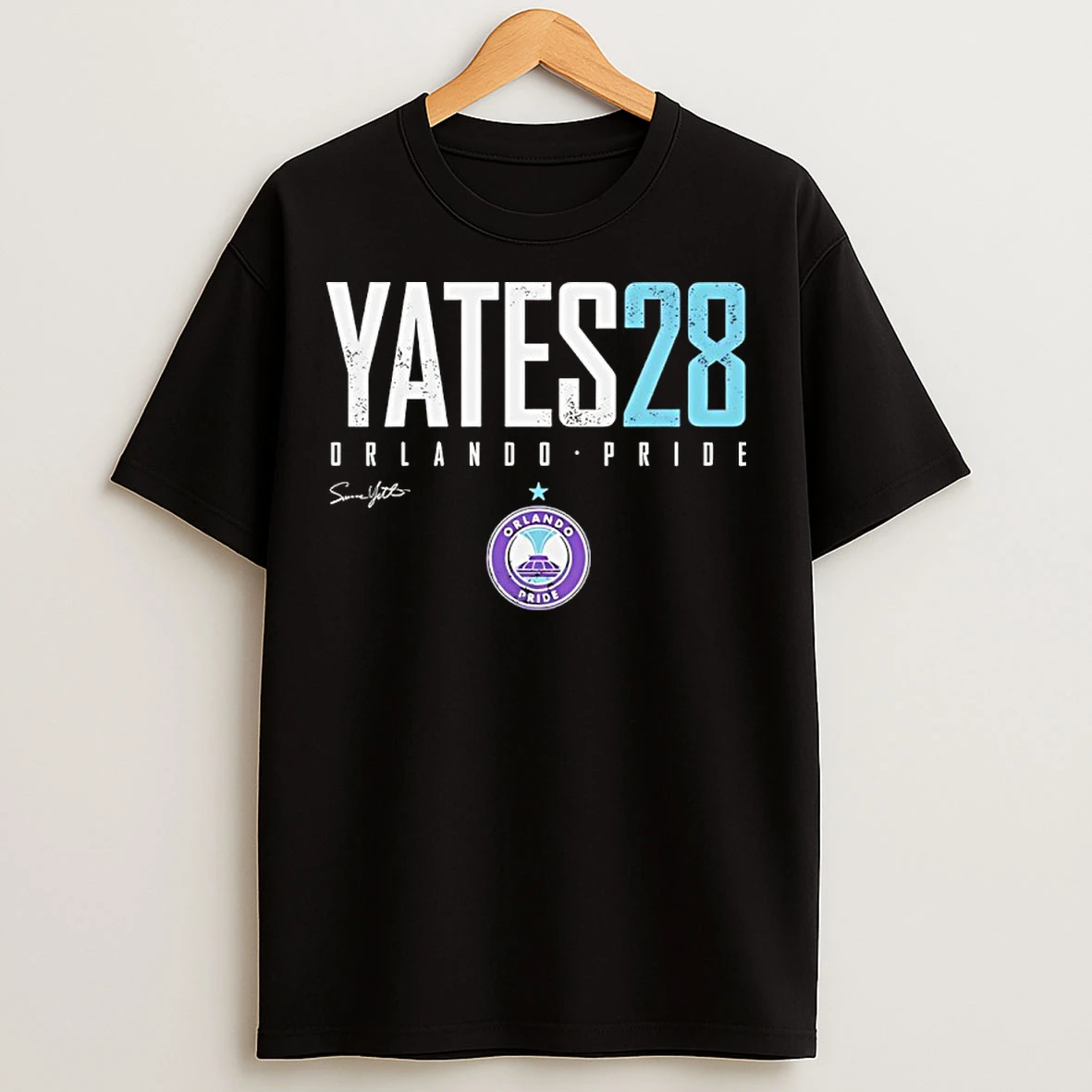 Classic Summer Yates 28 Orlando Pride Womens Soccer Player Signature T Shirts