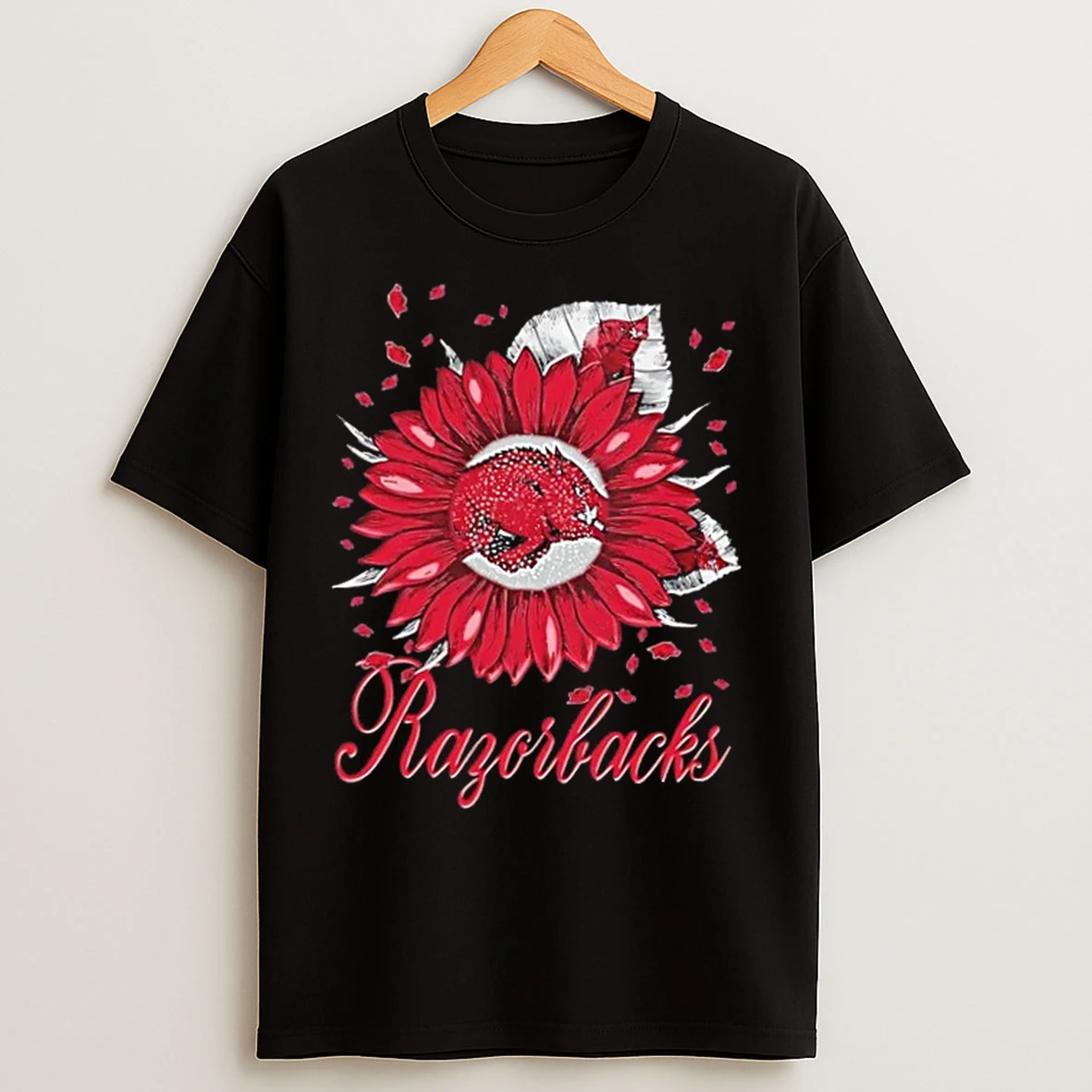 Classic Sunflower X Arkansas Razorbacks Football Logo T Shirts