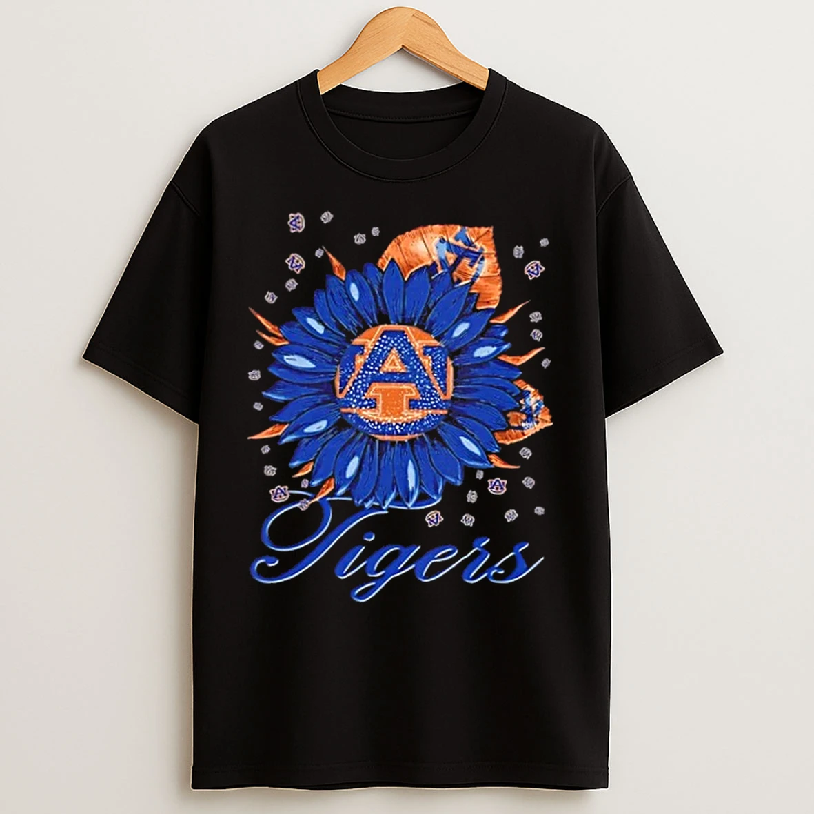 Classic Sunflower X Auburn Tigers Football Logo T Shirts