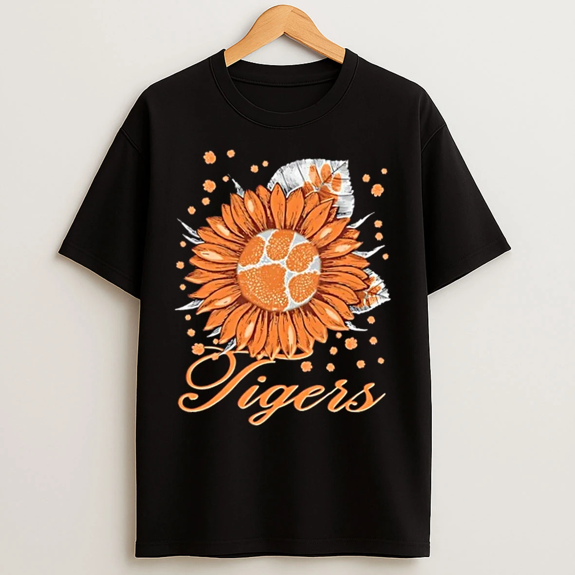 Classic Sunflower X Clemson Tigers Football Logo T Shirts