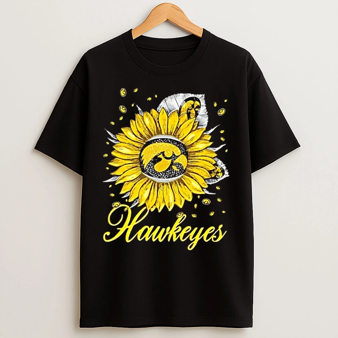 Classic Sunflower X Iowa Hawkeyes Football Logo T Shirts