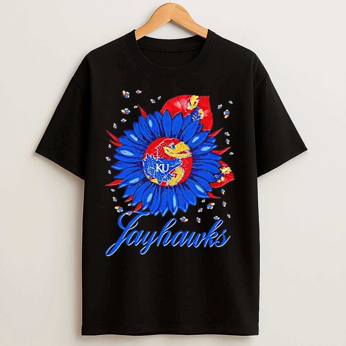Classic Sunflower X Kansas Jayhawks Football Logo T Shirts