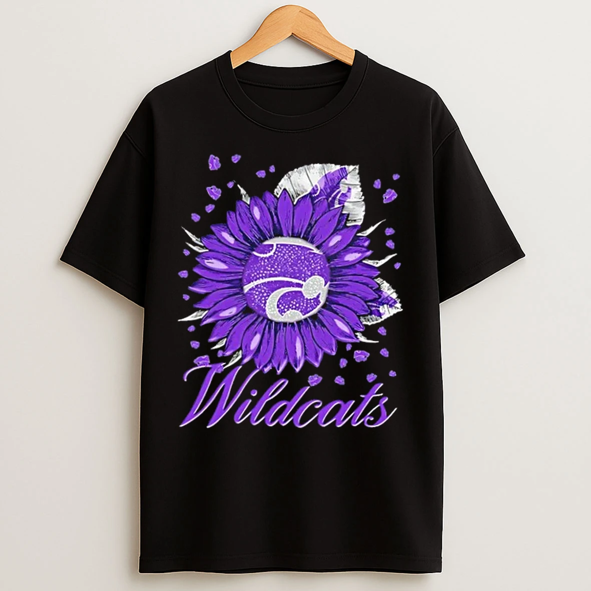 Classic Sunflower X Kansas State Wildcats Football Logo T Shirts