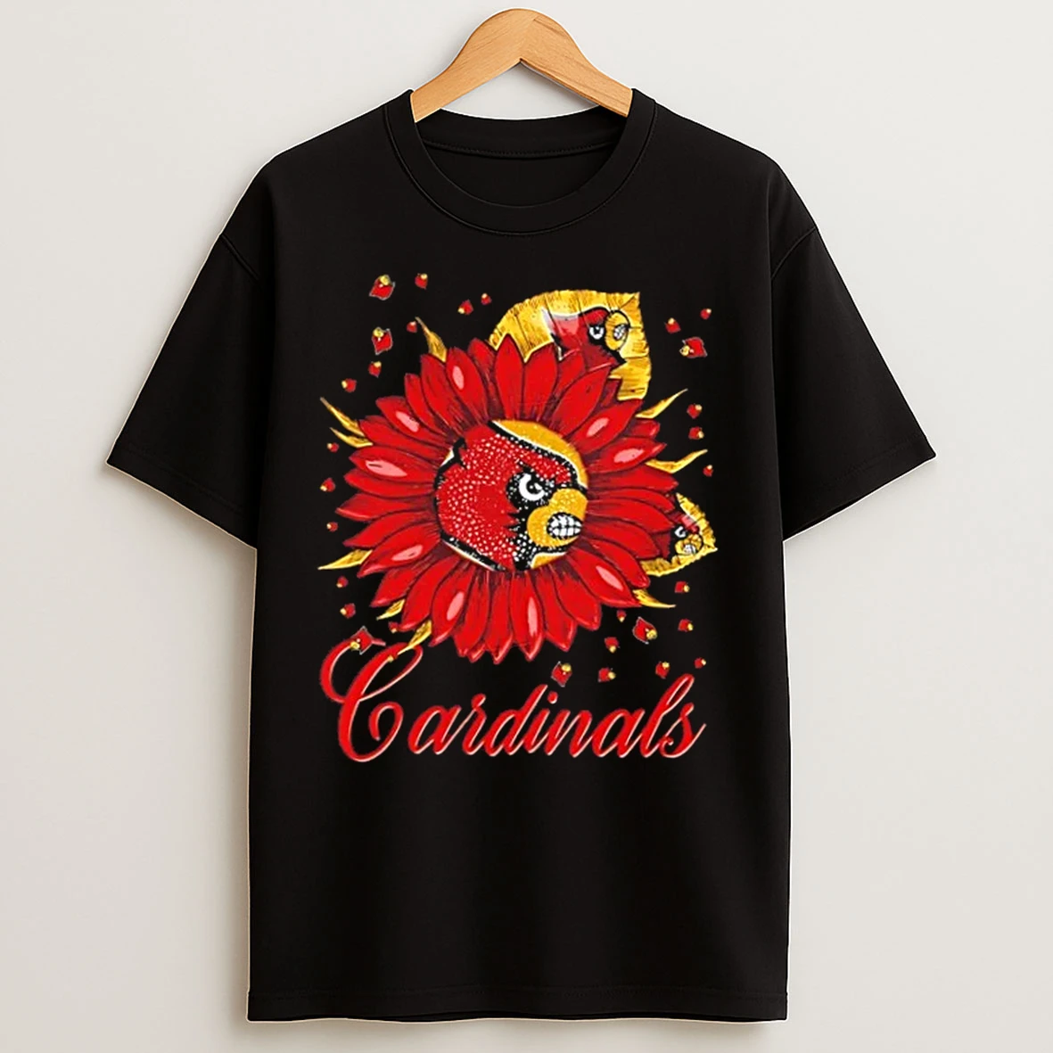 Classic Sunflower X Louisville Cardinals Football Logo T Shirts