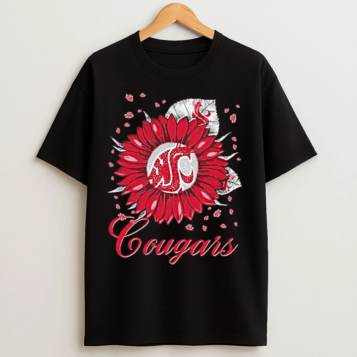 Classic Sunflower X Washington State Cougars Football Logo T Shirts