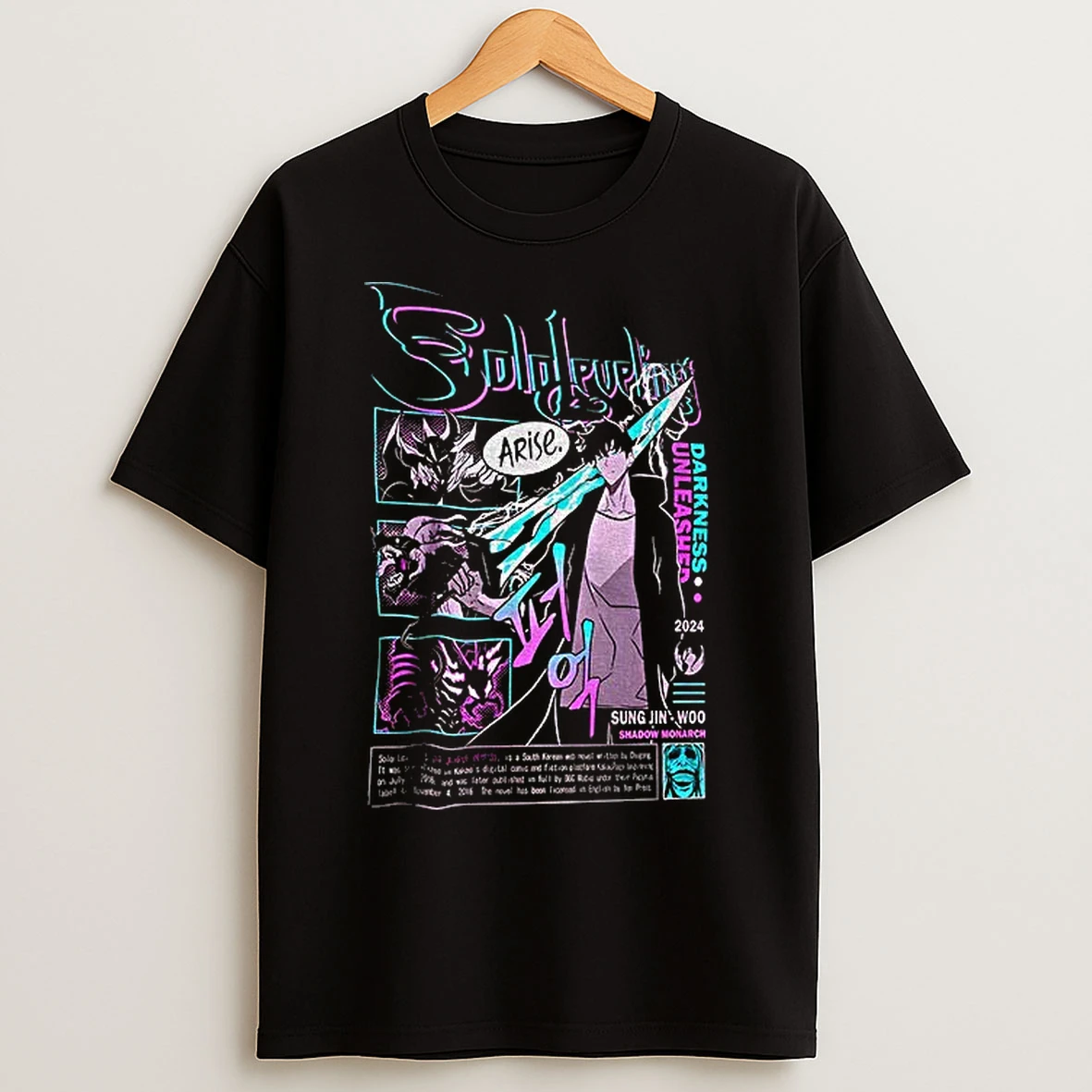 Classic Sung Jin Woo Arise Anime Darkness Unleashed T Shirts