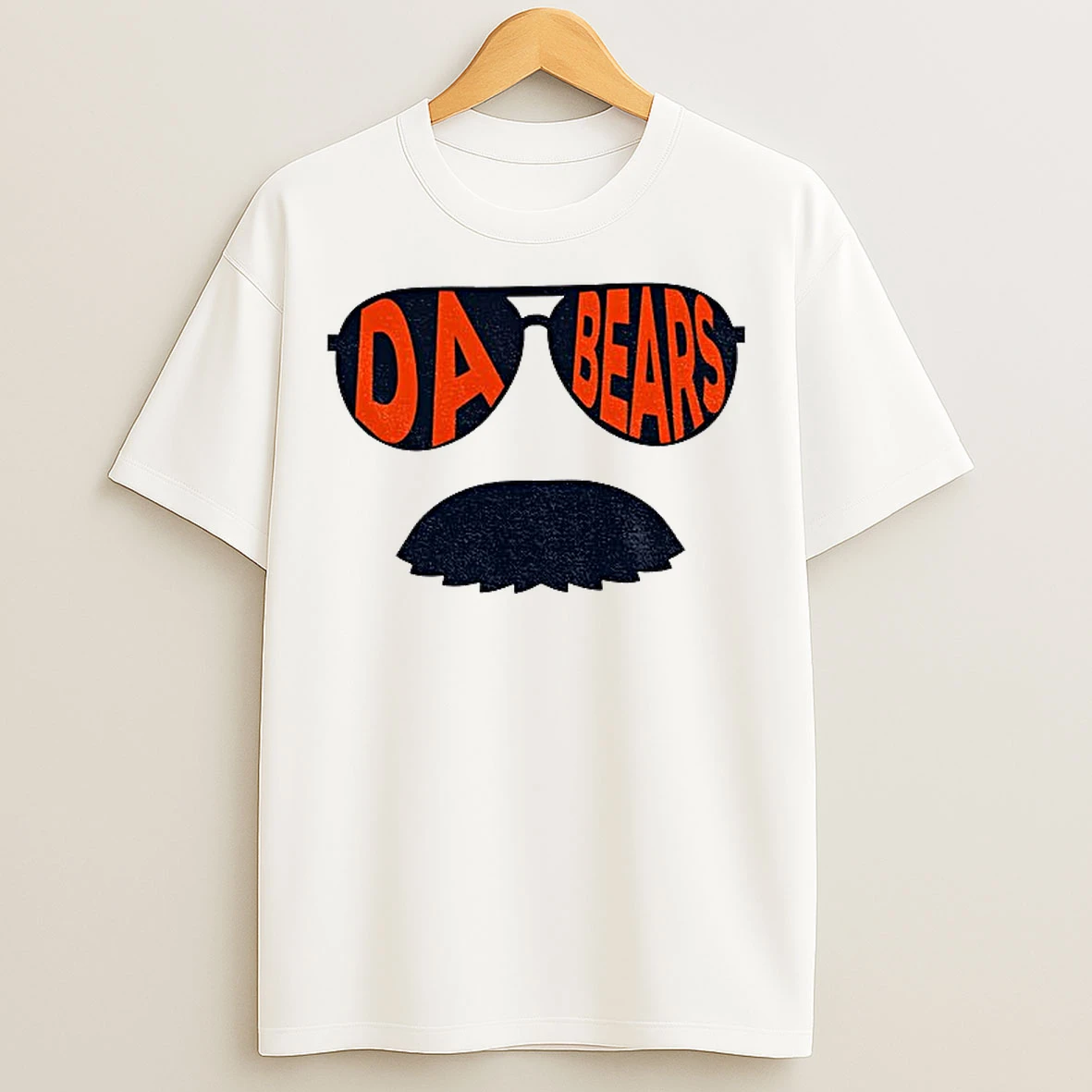 Classic Sunglasses And Mustache Da Bears Chicago Bears Nfl Football Game Day T Shirts