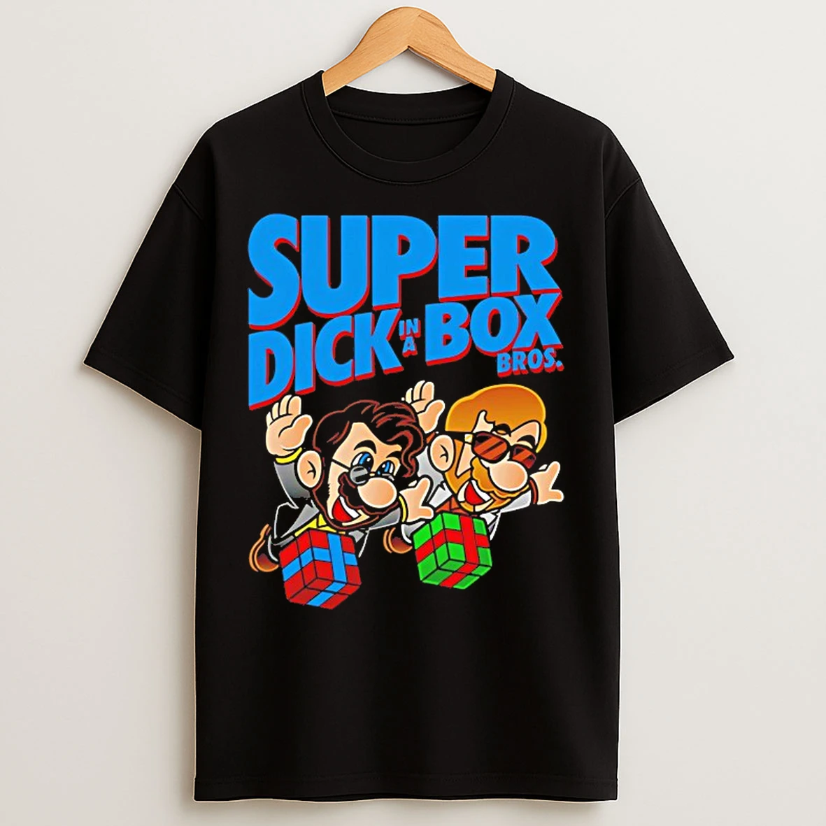 Classic Super Dick In A Box Bros T Shirts