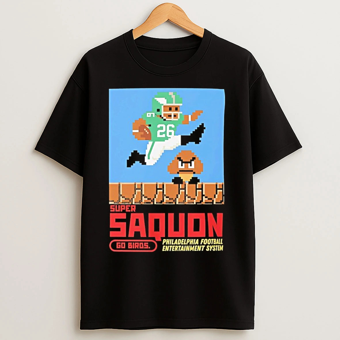 Classic Super Saquon Philadelphia Eagles Entertainment System 8 Bit T Shirts