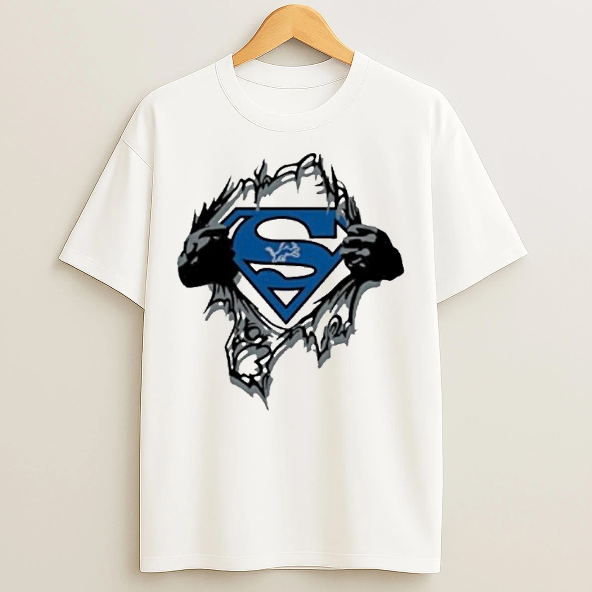 Classic Superhero Detroit Lions T Shirts