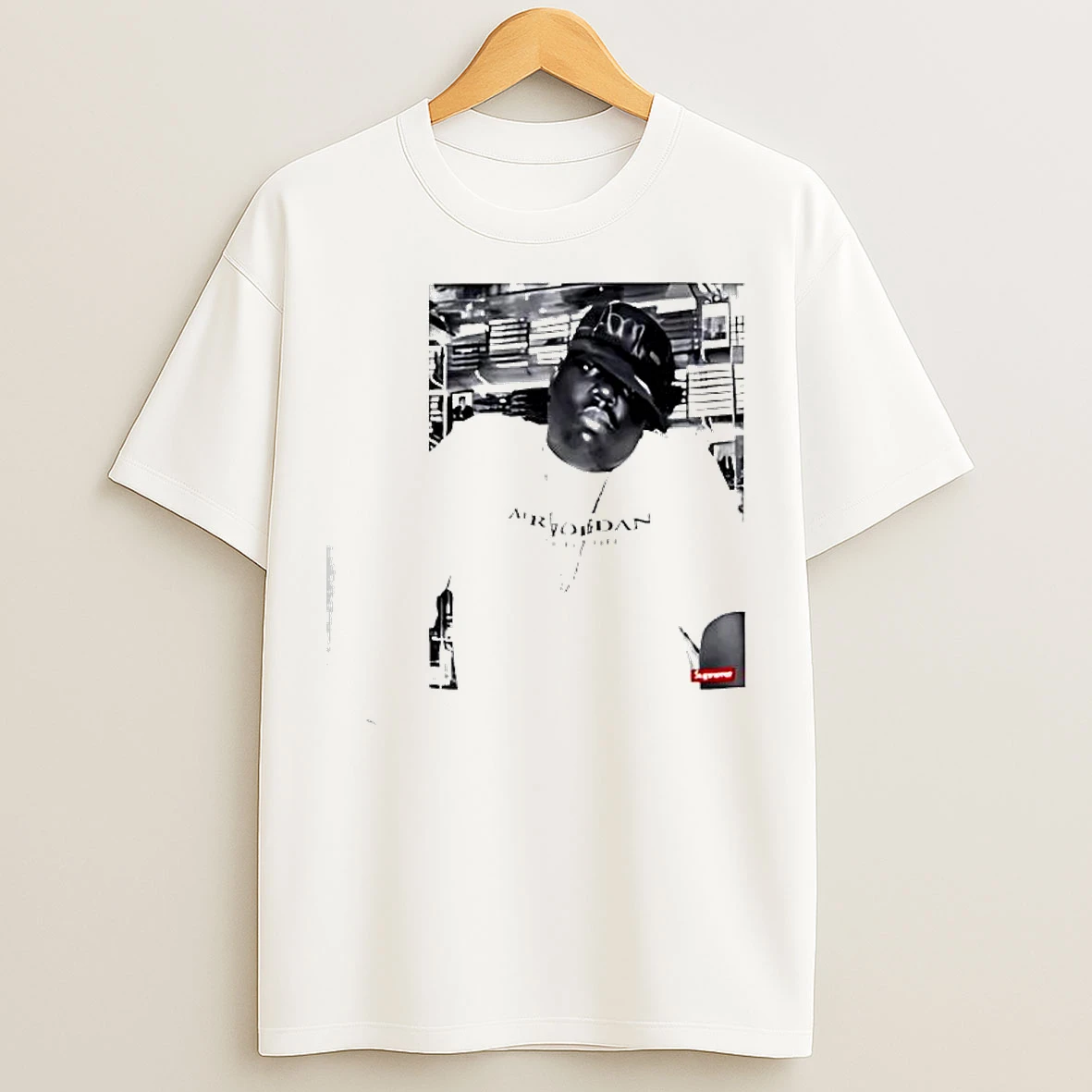 Classic Supreme X Jordan Biggie Graphic T Shirts