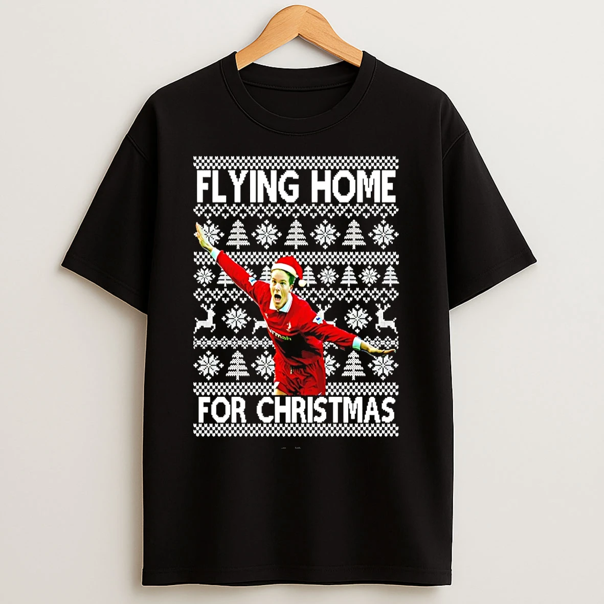 Classic Swindon Town Flying Home For Christmas Ugly T Shirts