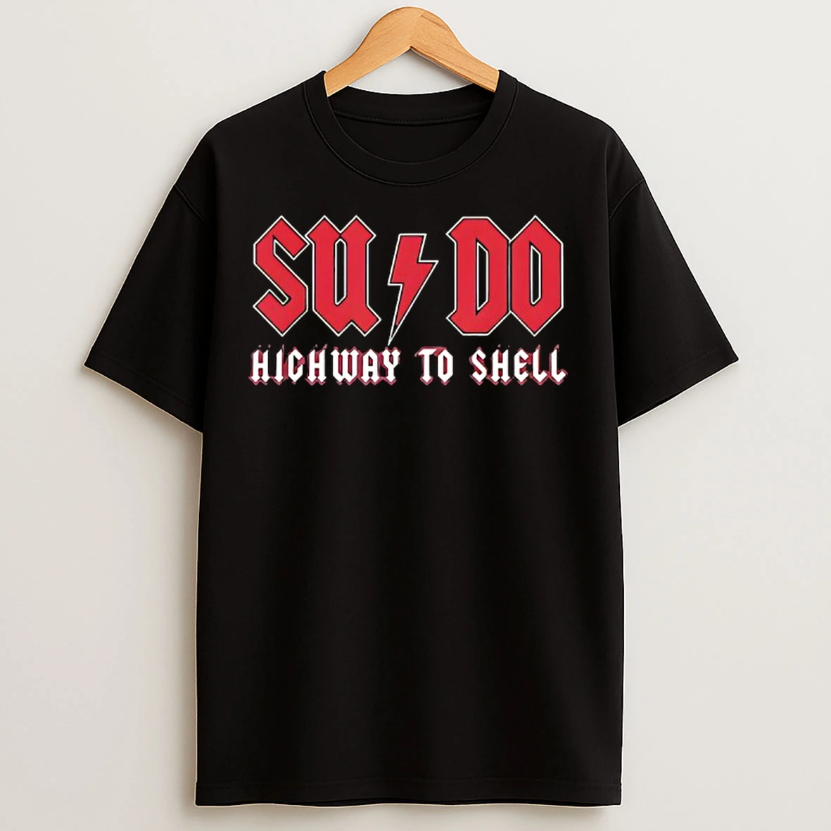 Classic Sysadmin Sudo Highway To Shell Logo T Shirts