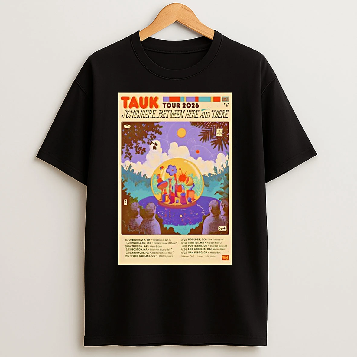 Classic Tauk Somewhere Between Here And There Tour 26 T Shirts