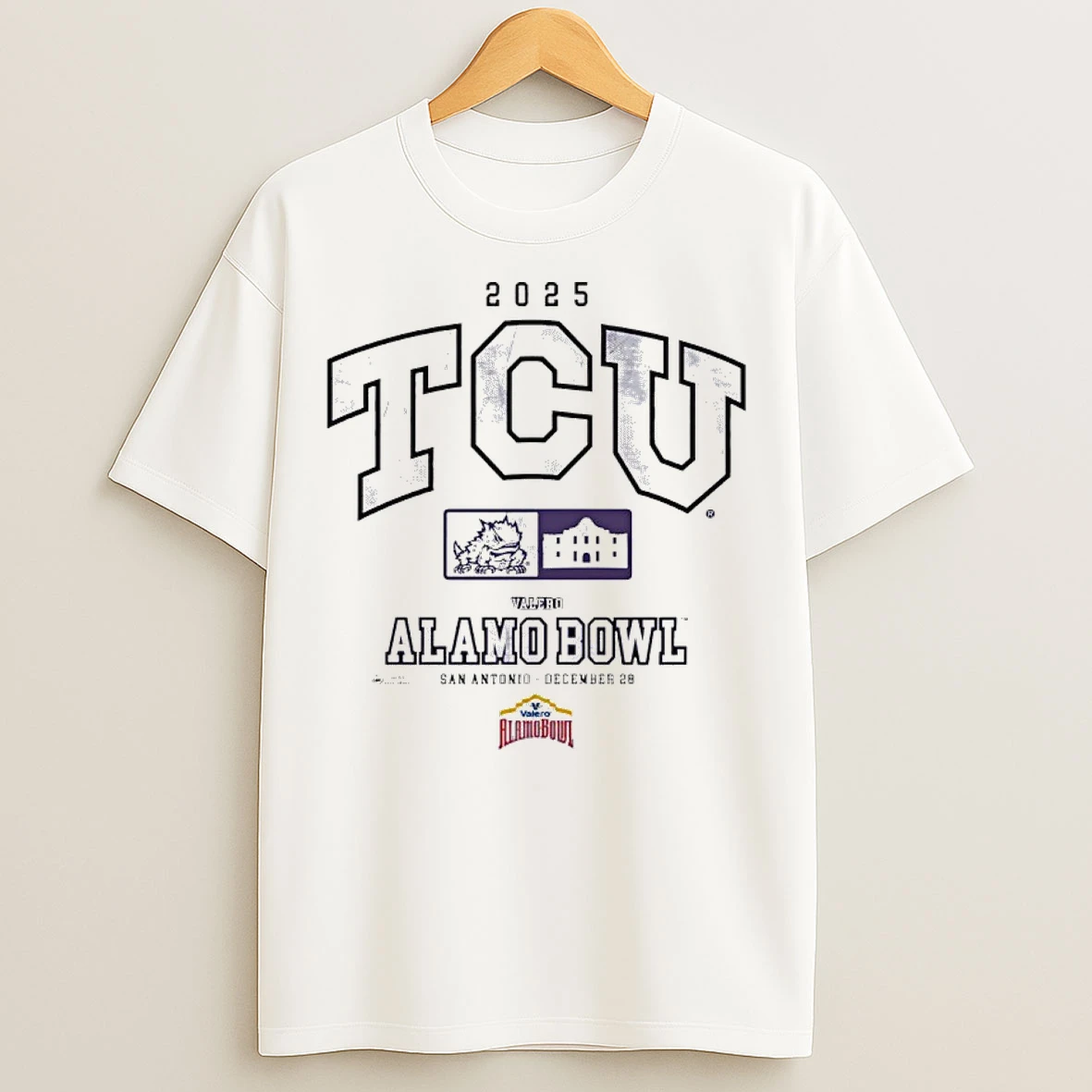 Classic Tcu Horned Frogs 2025 Valero Alamo Bowl T Shirts