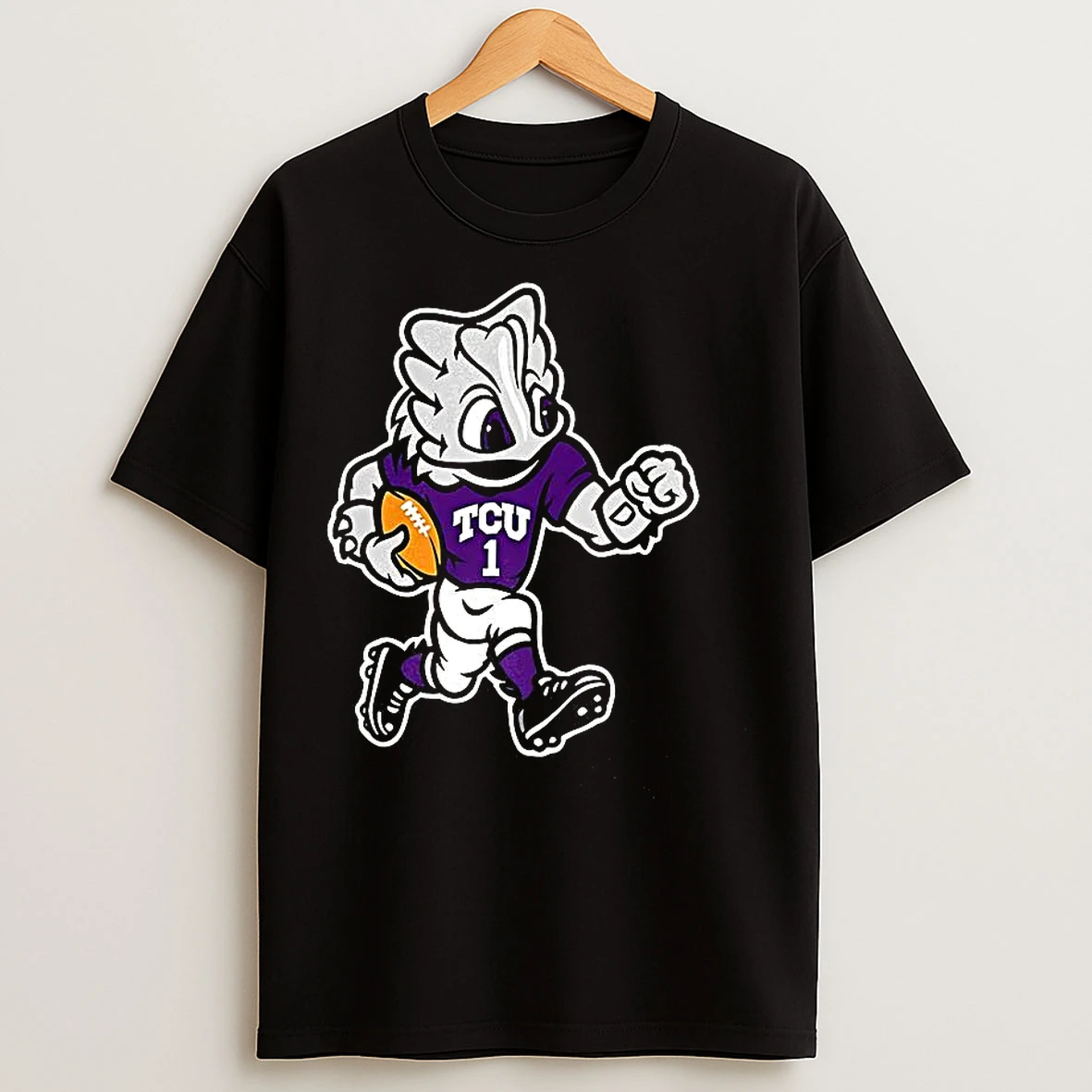 Classic Tcu Horned Frogs Football Superfrog Running Mascot T Shirts