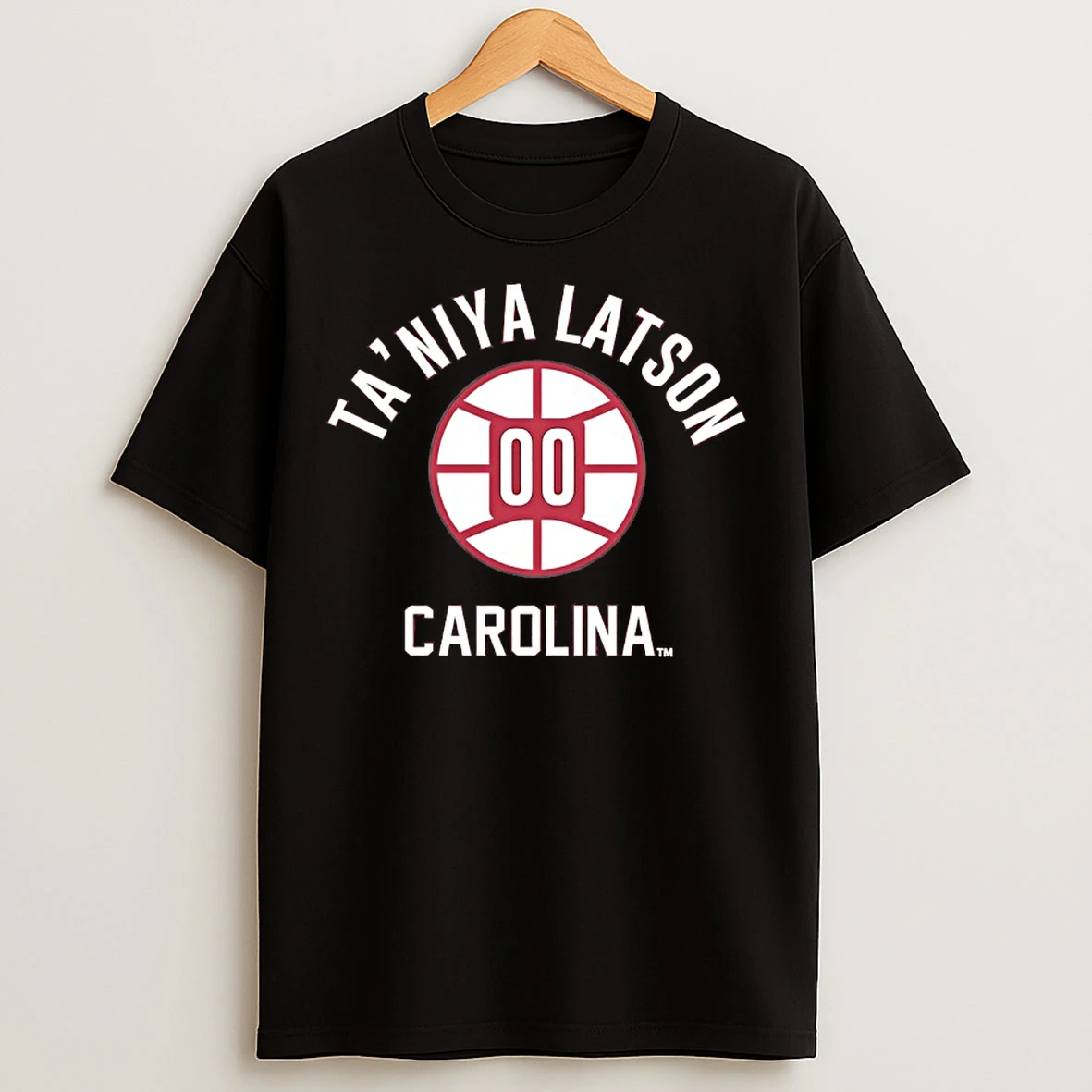 Classic Taniya Latson 00 South Carolina Basketball Number And Name Ball T Shirts