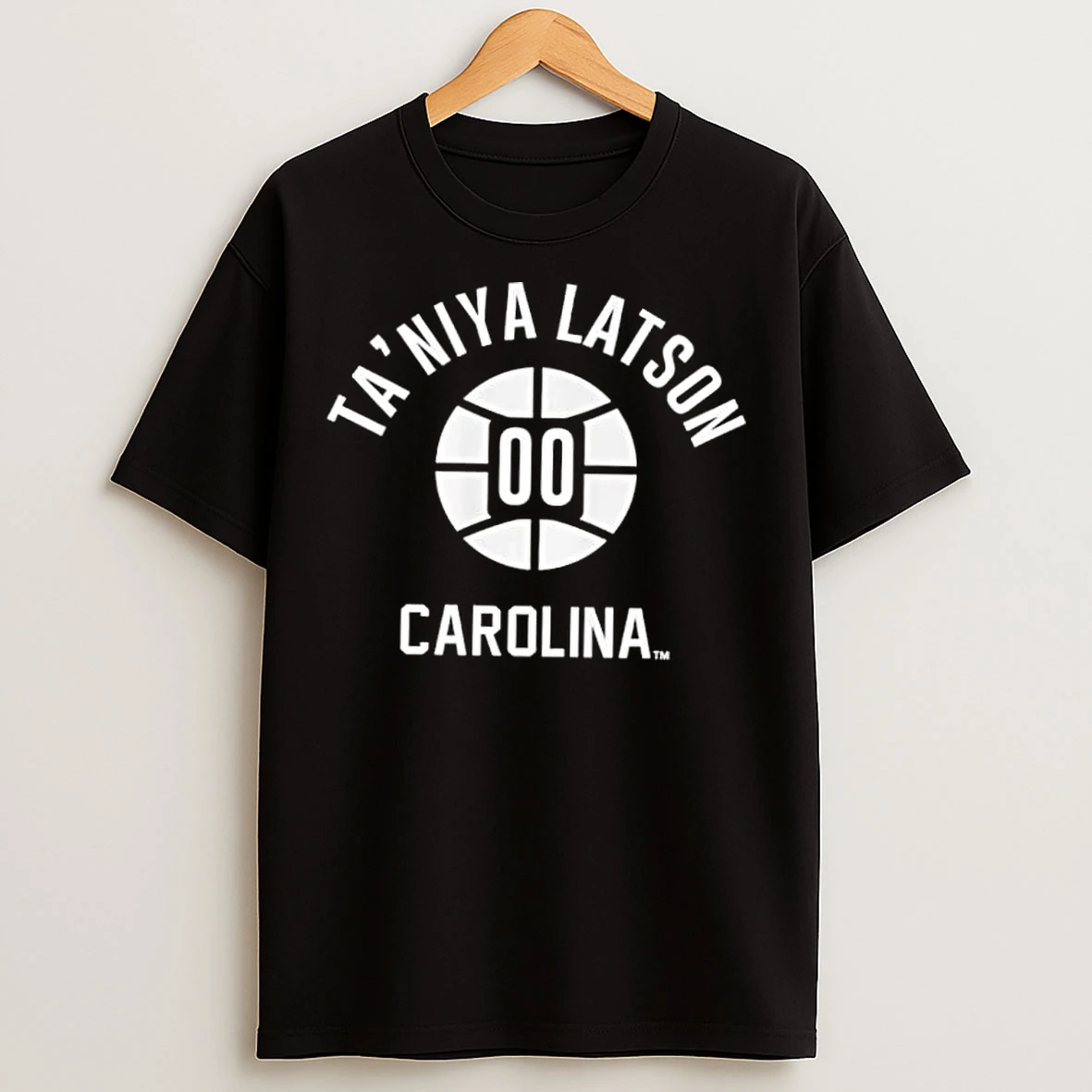 Classic Taniya Latson Name Number Ball South Carolina Basketball Logo T Shirts