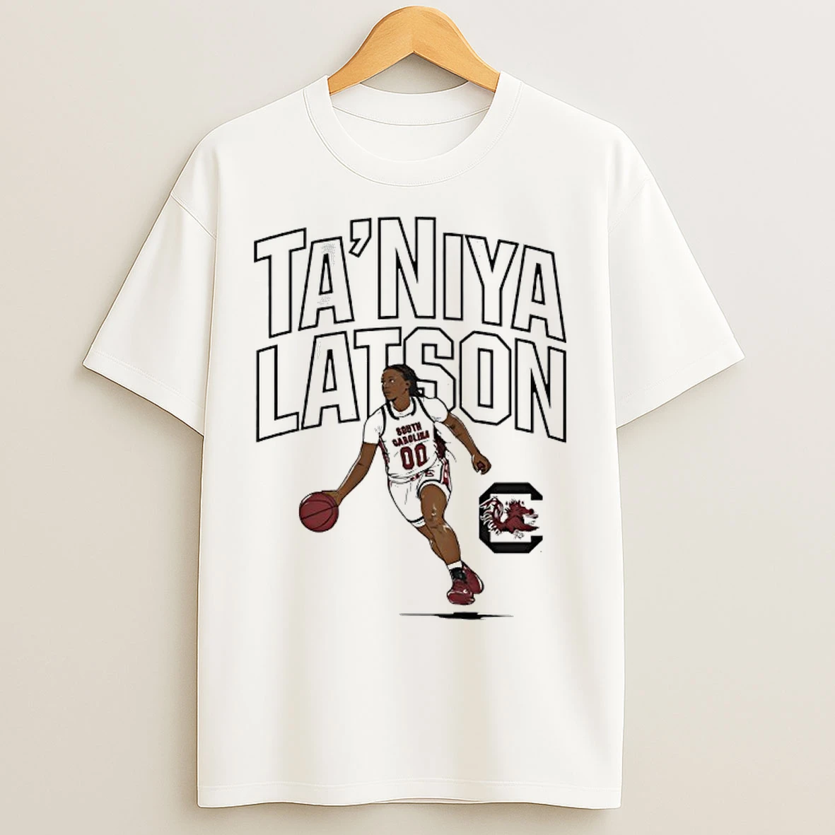 Classic Taniya Latson South Carolina Basketball Player Name Pose T Shirts
