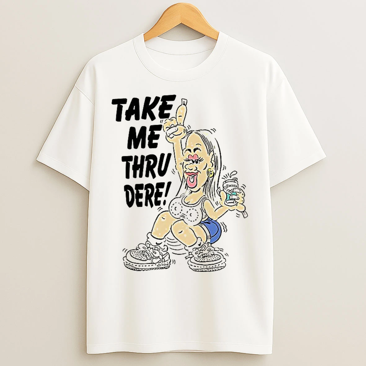 Classic Take Me Thru Dere Caricature Cutwata T Shirts