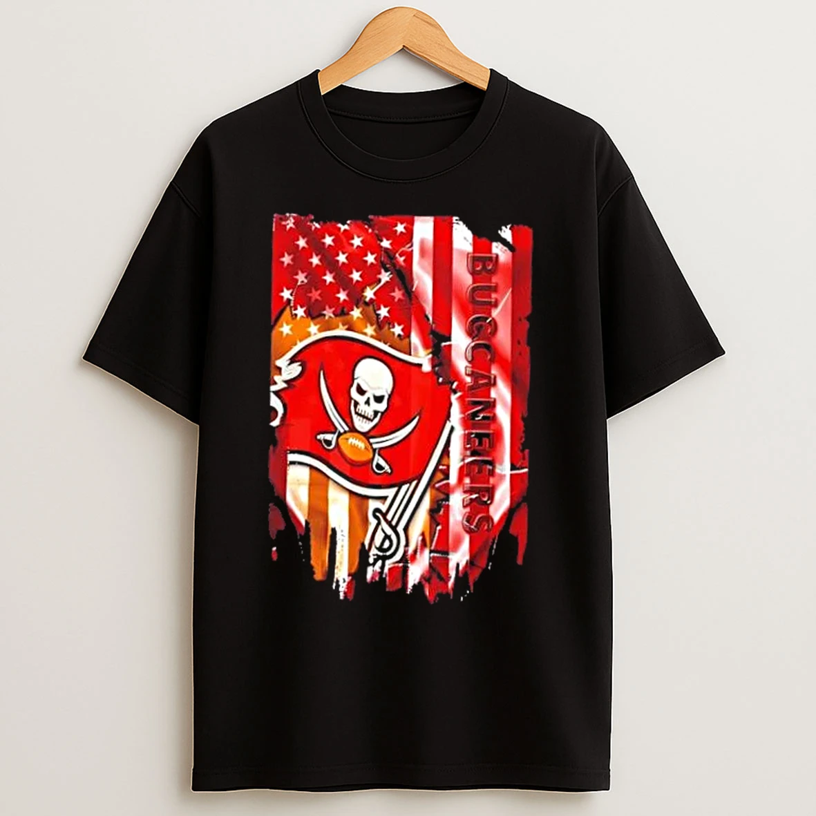 Classic Tampa Bay Buccaneers Football X American Flag T Shirts