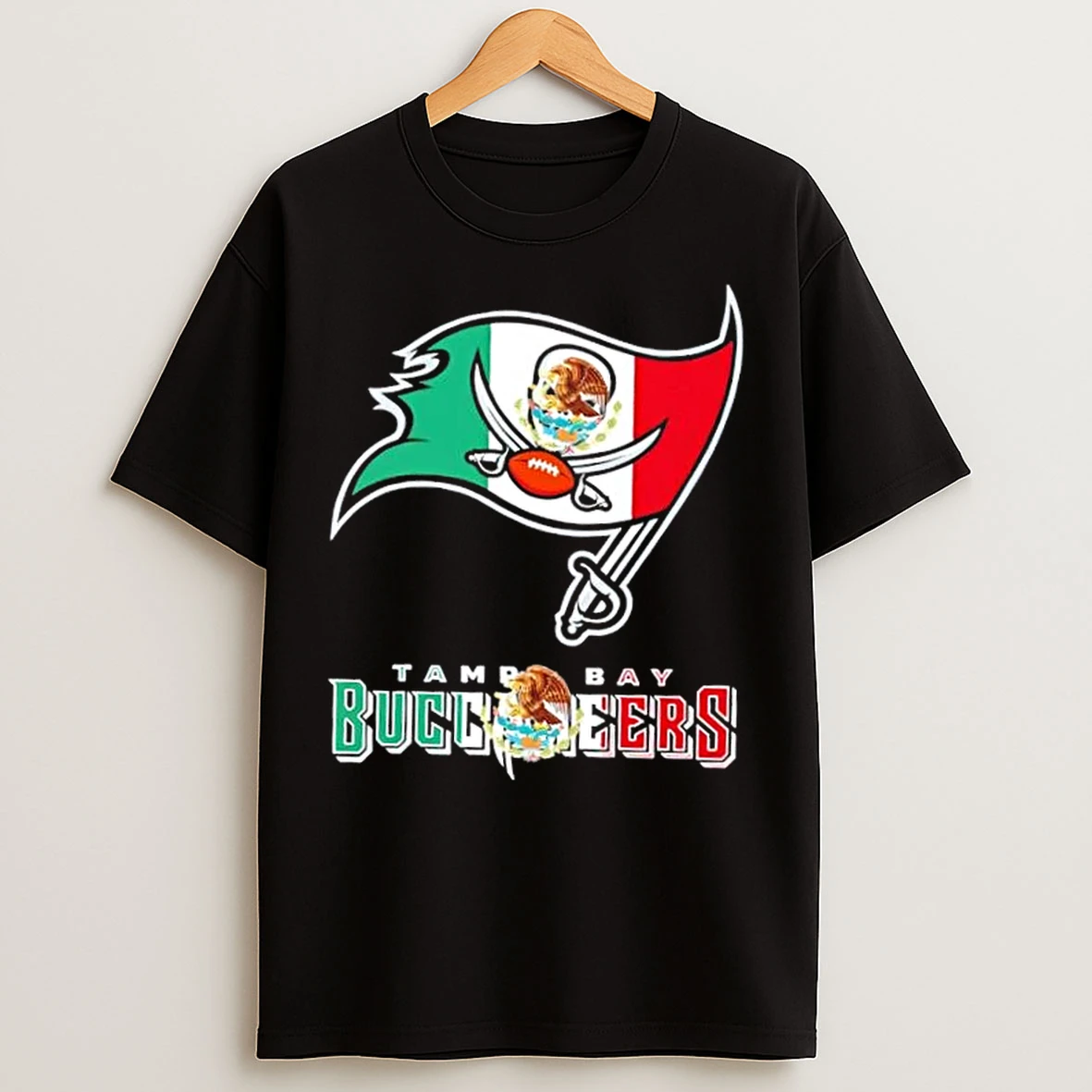Classic Tampa Bay Buccaneers Football X Mexican Flag T Shirts
