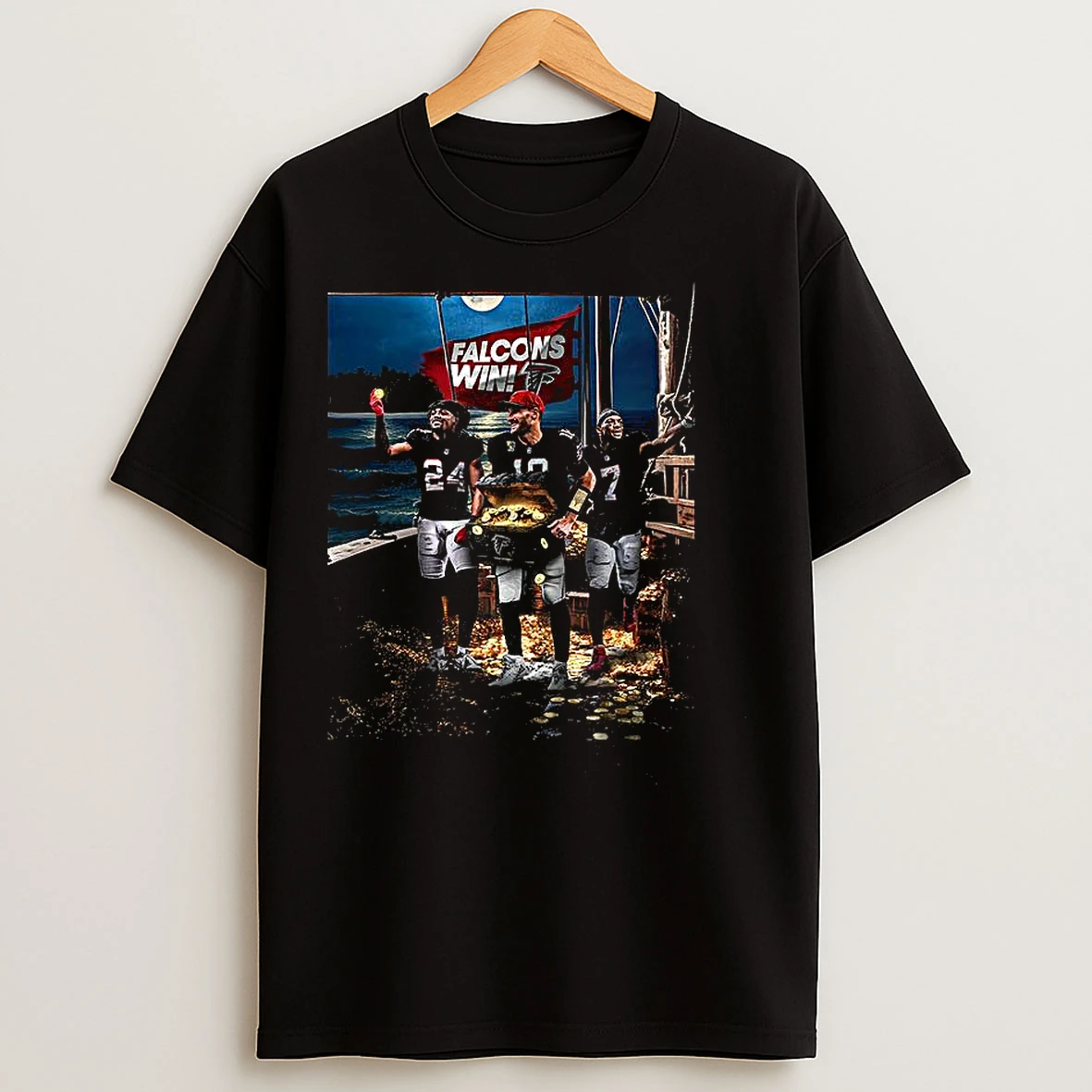 Classic Tampa Bay Buccaneers Vs Atlanta Falcons Win Flag T Shirts