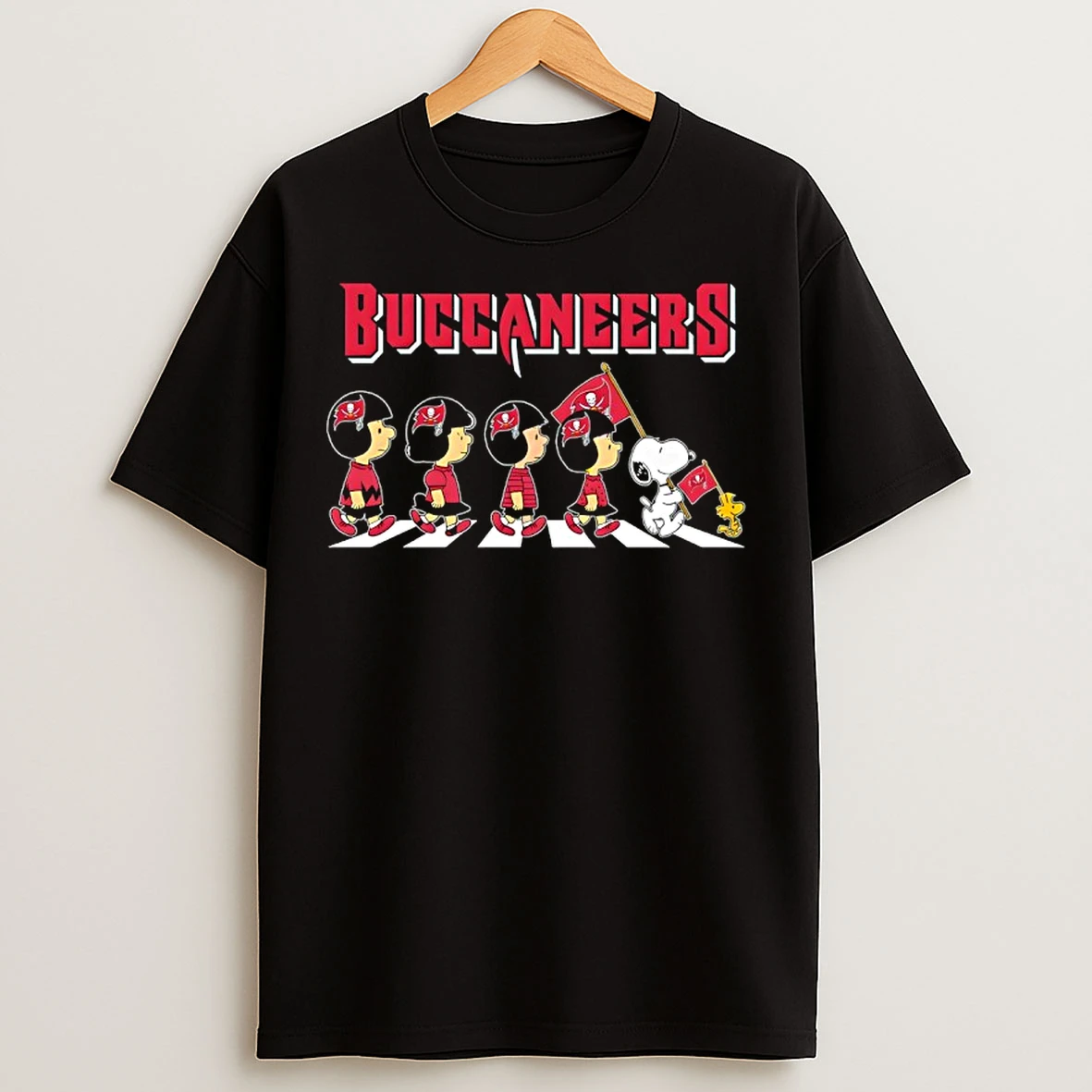 Classic Tampa Bay Buccaneers X Peanuts Snoopy Abbey Road T Shirts