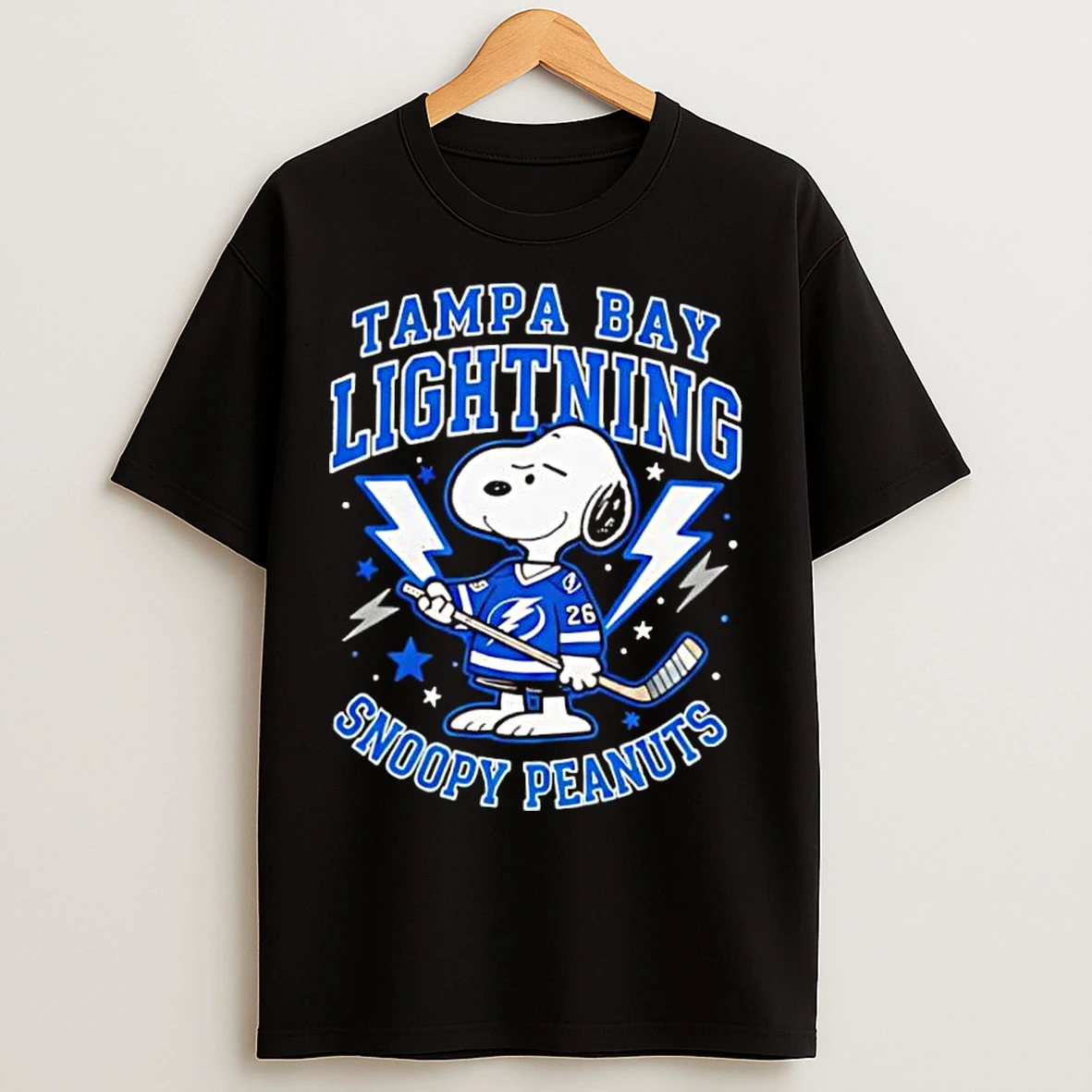 Classic Tampa Bay Lightning Snoopy Peanuts 2026 T Shirts