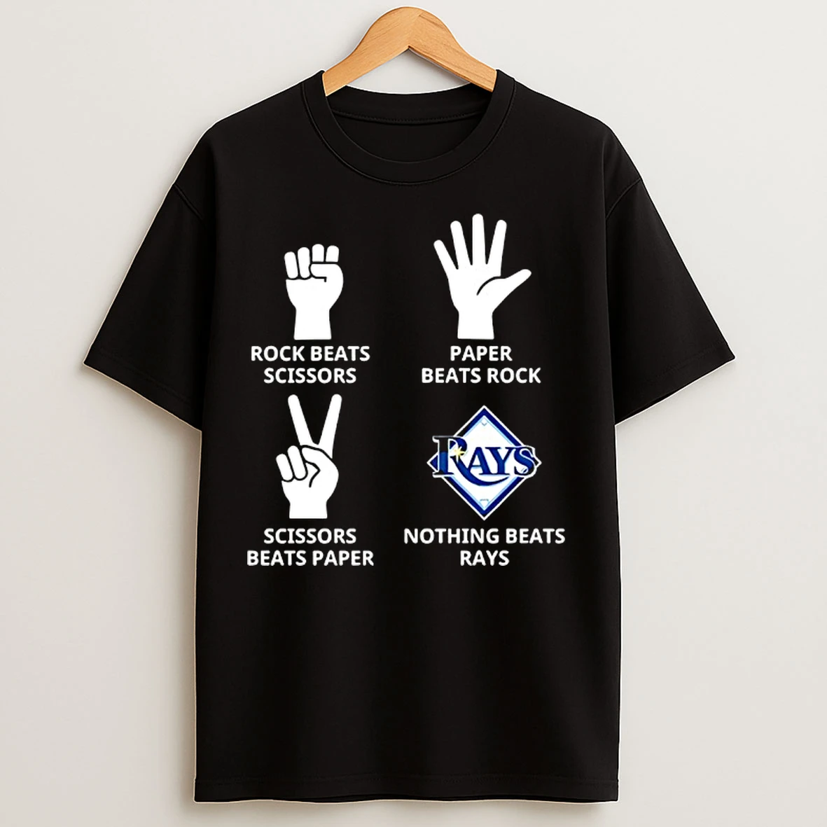 Classic Tampa Bay Rays Nothing Beats Rock Beats Scissors Paper Beats Rock Scissors Beats Paper T Shirts