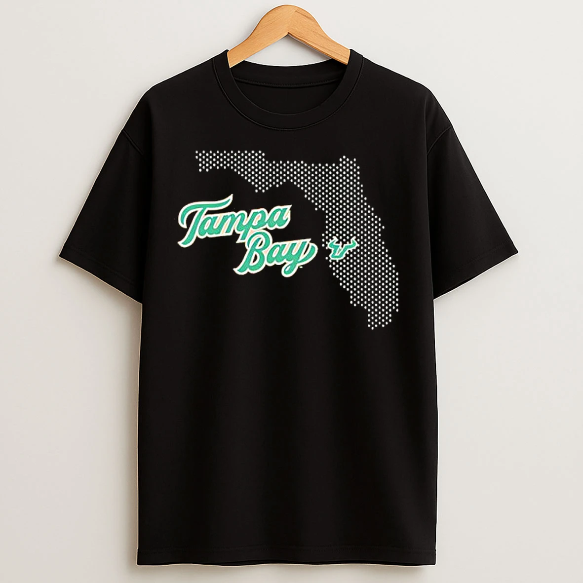 Classic Tampa Bay State South Florida Mesh Map T Shirts
