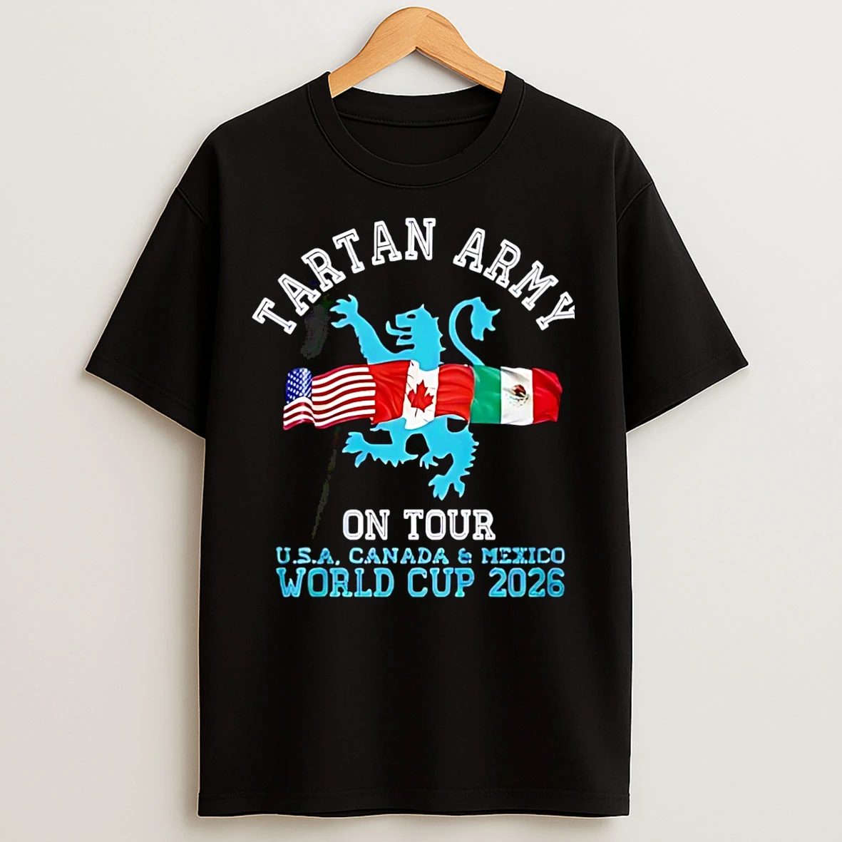 Classic Tartan Army On Tour Scotland World Cup 2026 Christmas T Shirts
