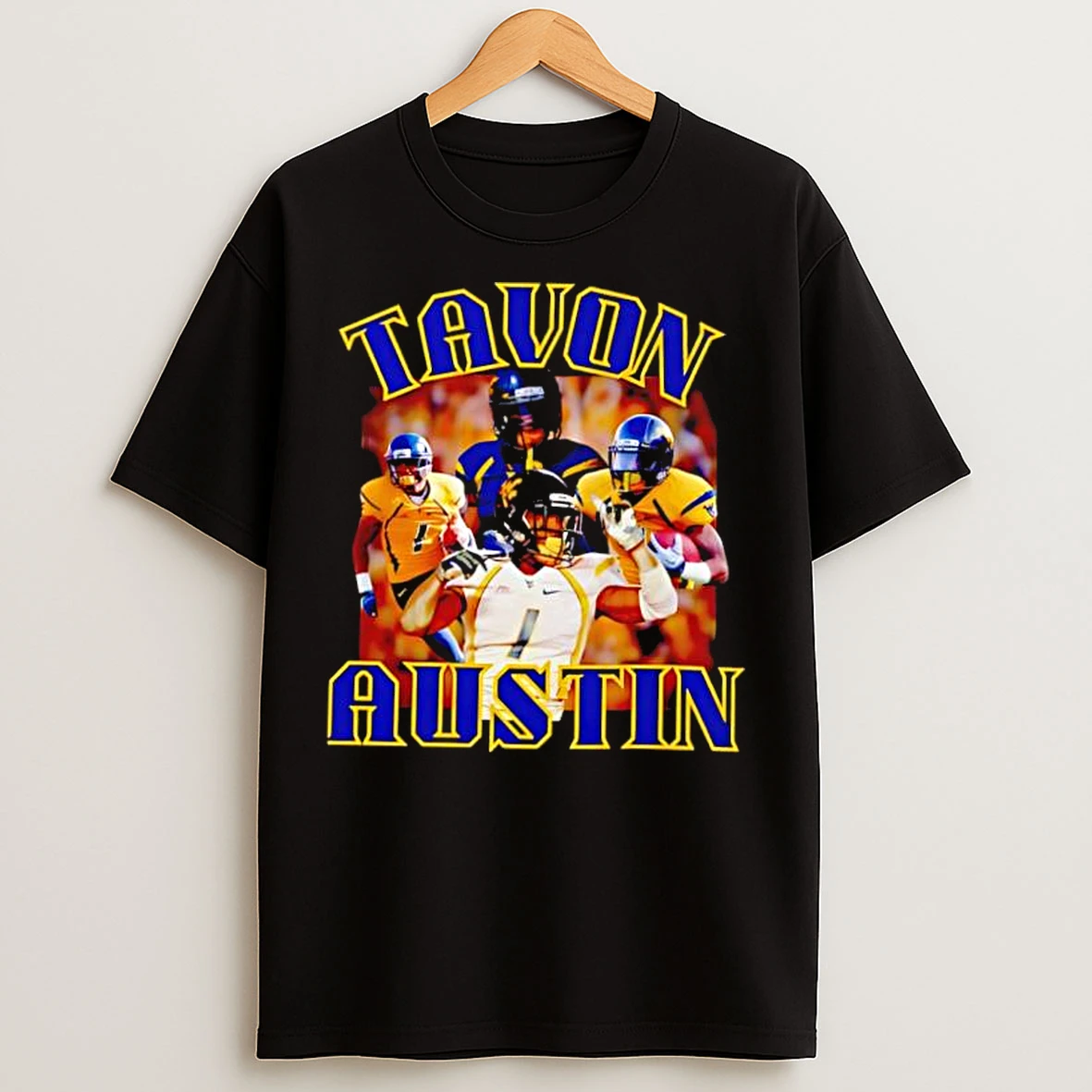 Classic Tavon Austin West Virginia Mountaineers Los Angeles Rams Graphic Stylish T Shirts