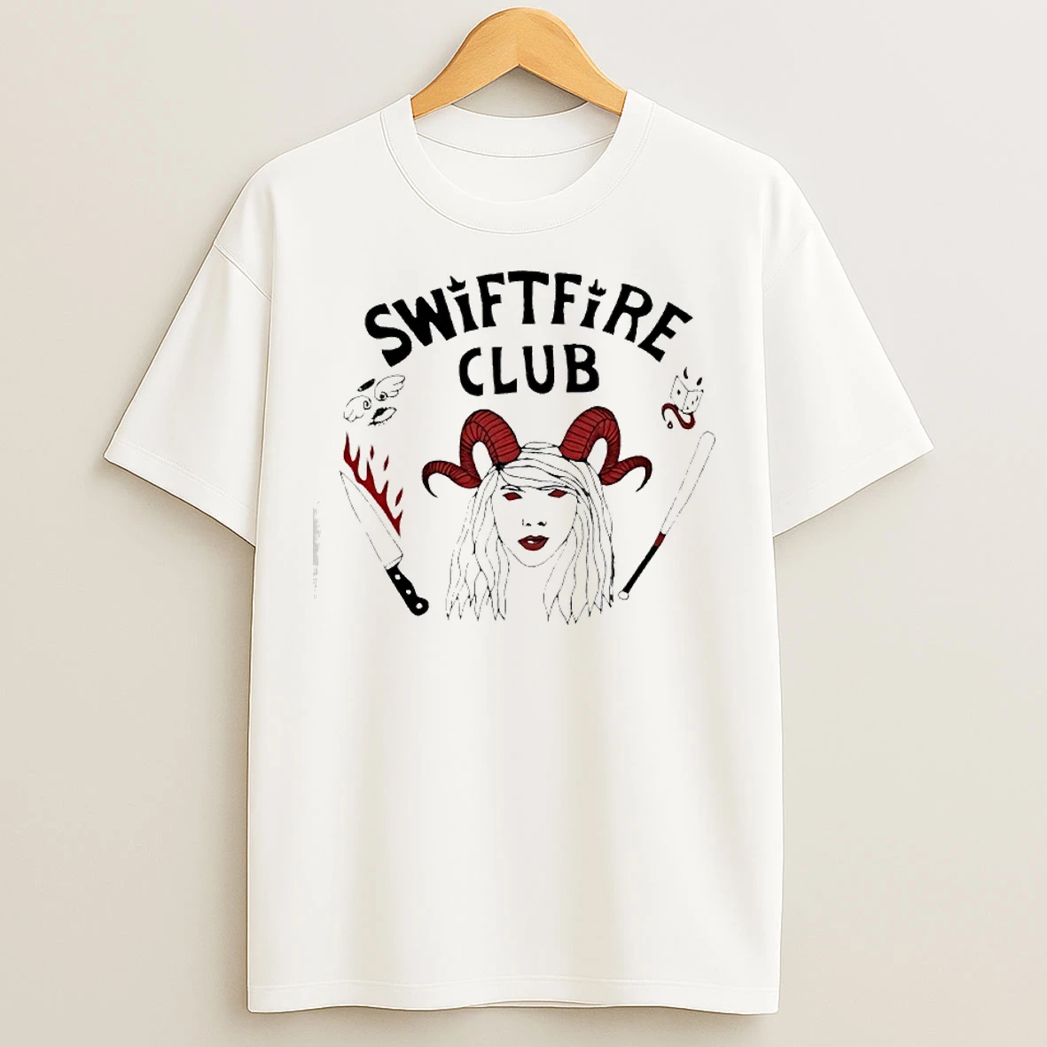 Classic Taylor X Stranger Things Swiftfire Club T Shirts