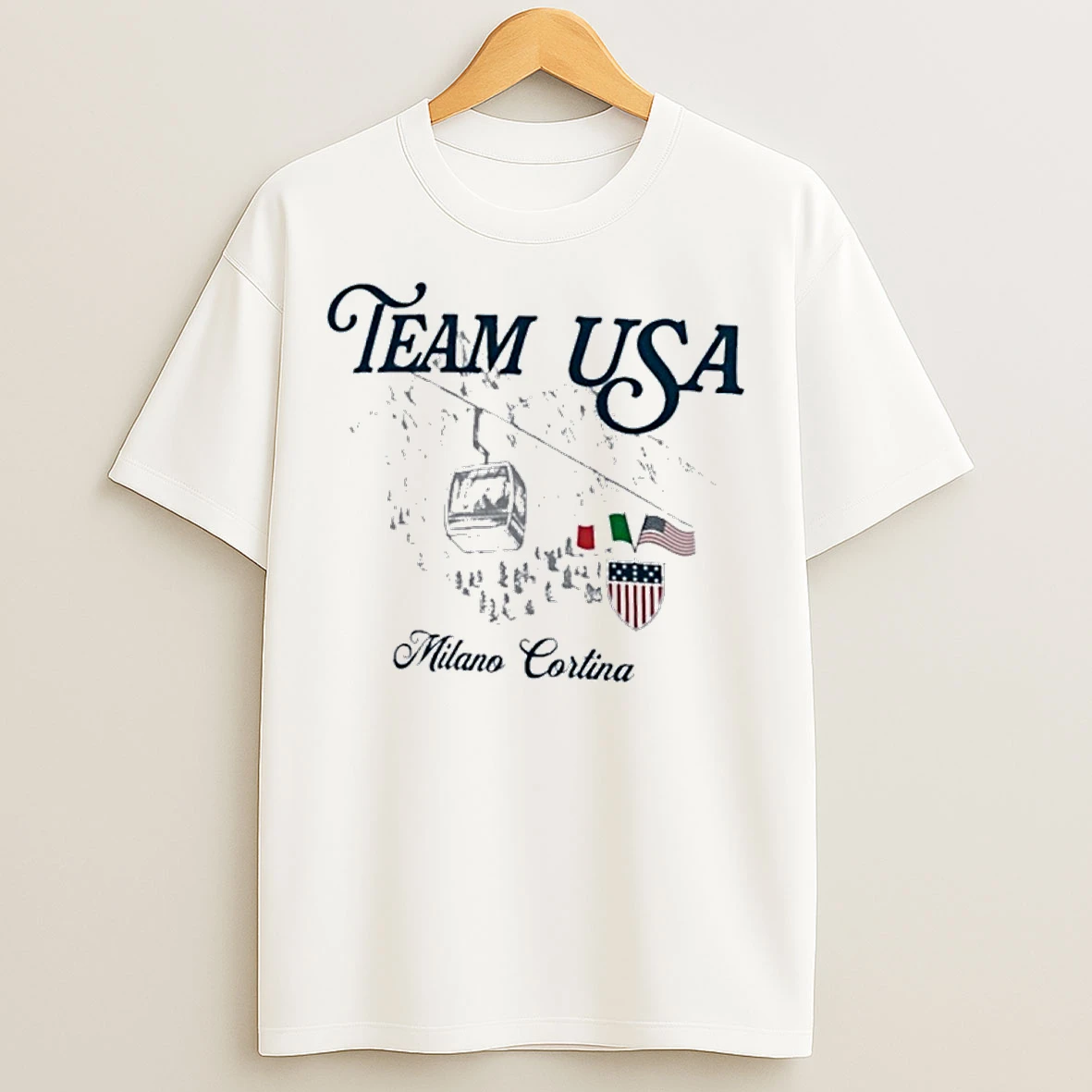 Classic Team Usa 2026 Milano Cortina T Shirts