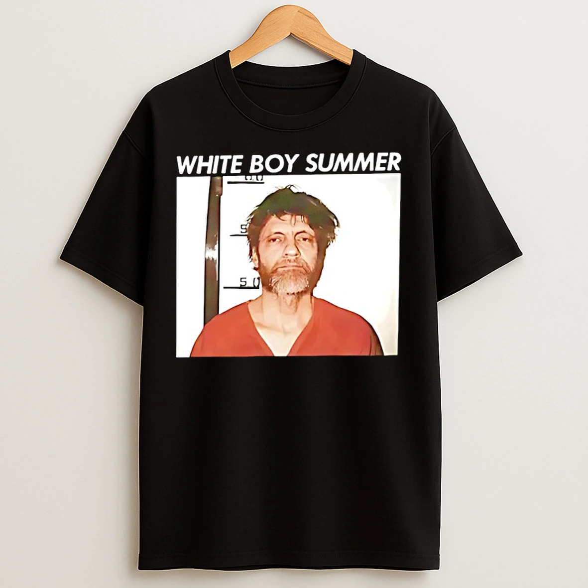Classic Ted Kaczynski White Boy Summer Mugshot T Shirts