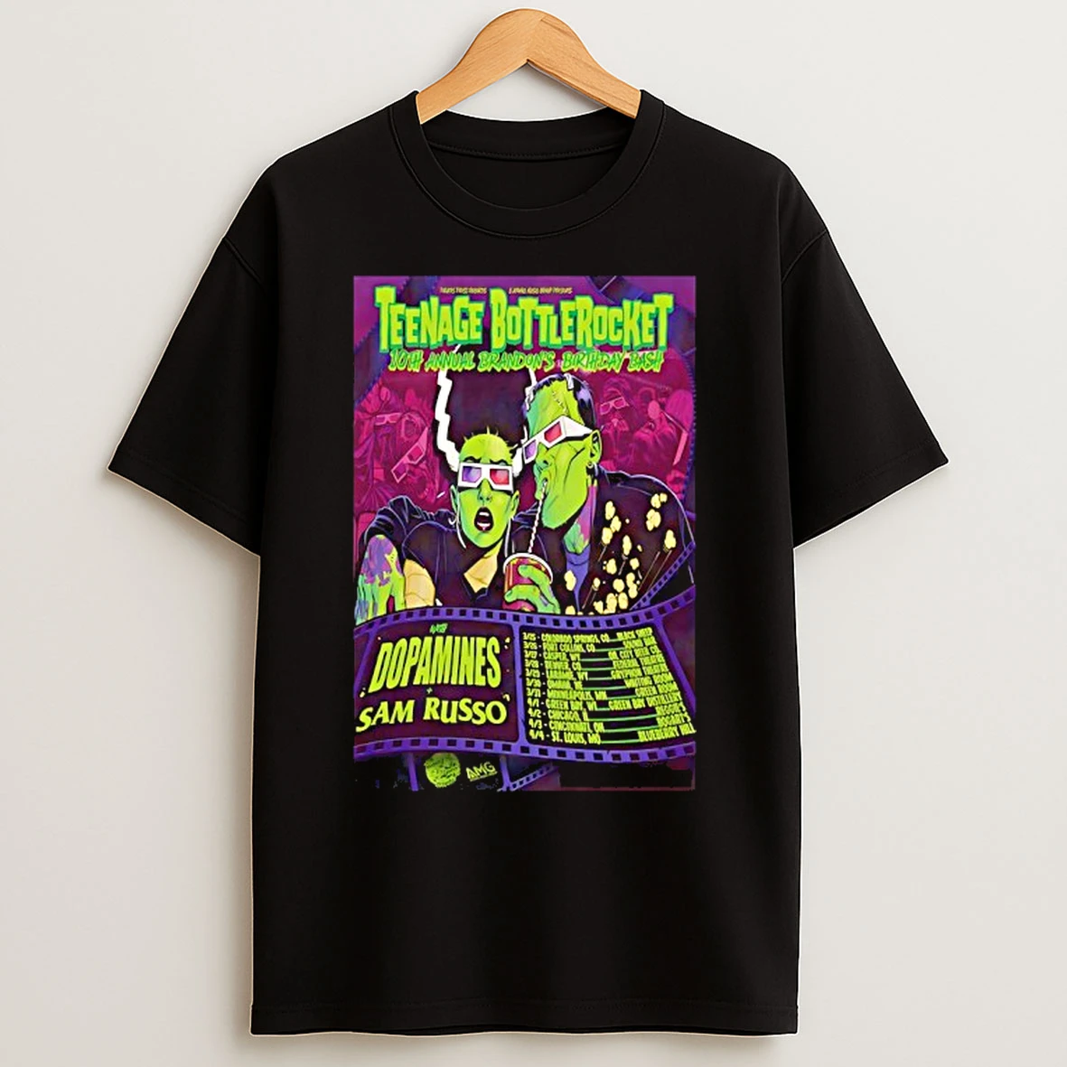 Classic Teenage Bottlerocket 10th Annual Ons Birthday Bash Tour 2026 T Shirts