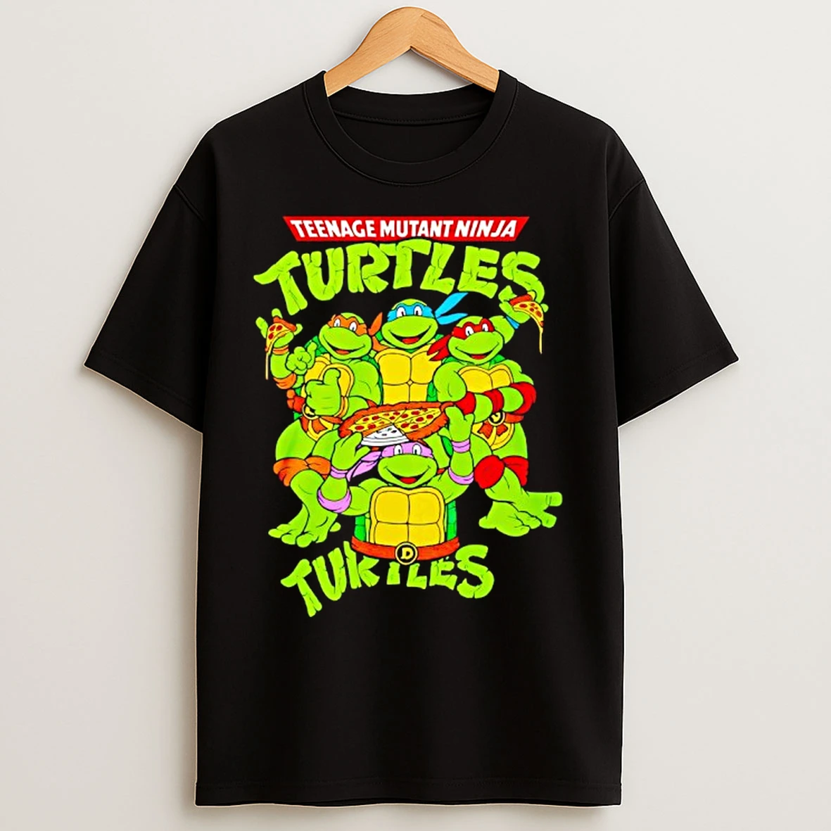 Classic Teenage Mutant Ninja Turtles Eat Pizza And Smash Fascism T Shirts