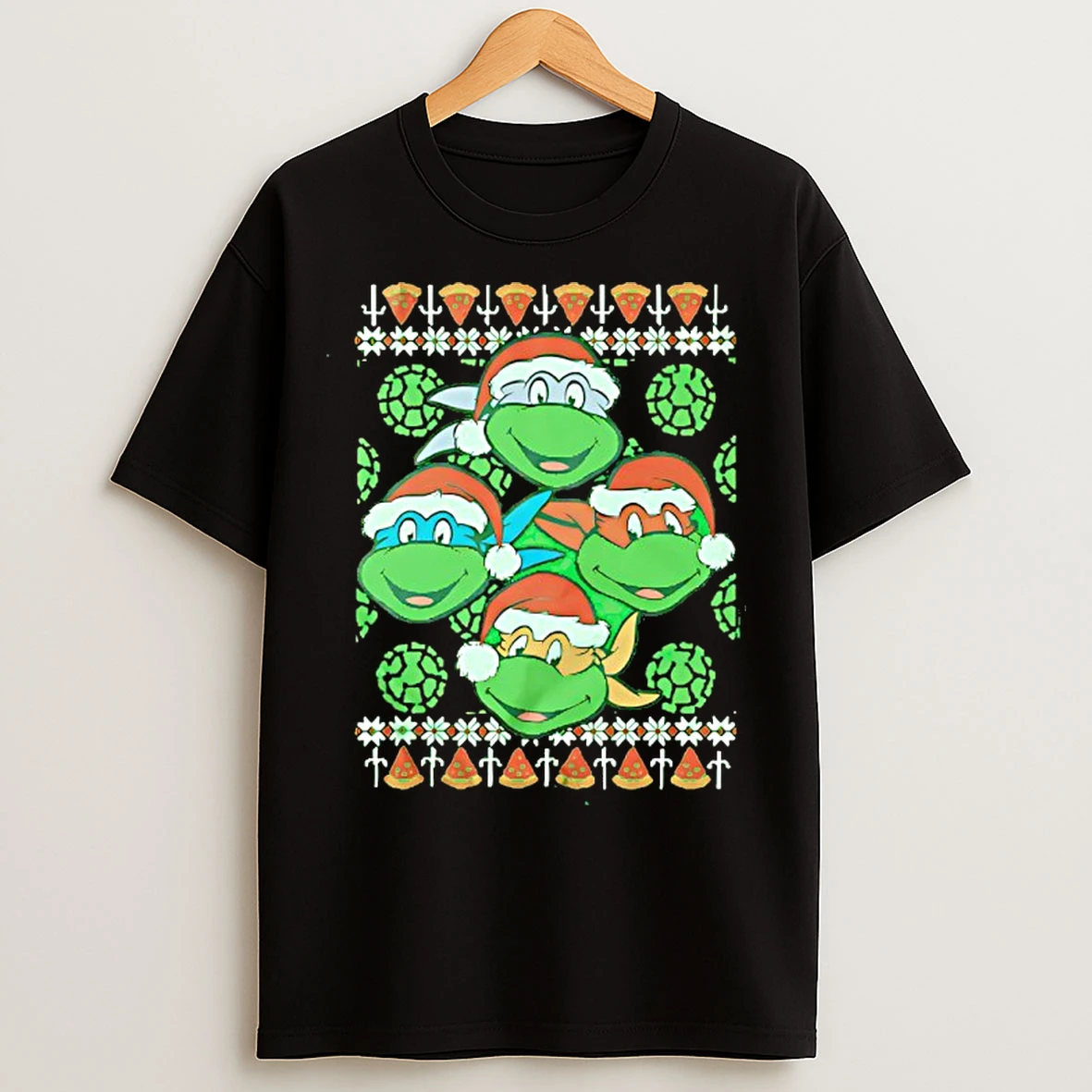 Classic Teenage Mutant Ninja Turtles Faux Ugly Christmas T Shirts