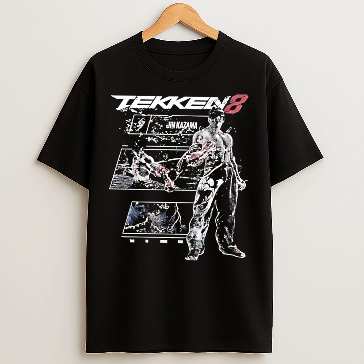 Classic Tekken 8 Jin Kazama Graphic Retro T Shirts