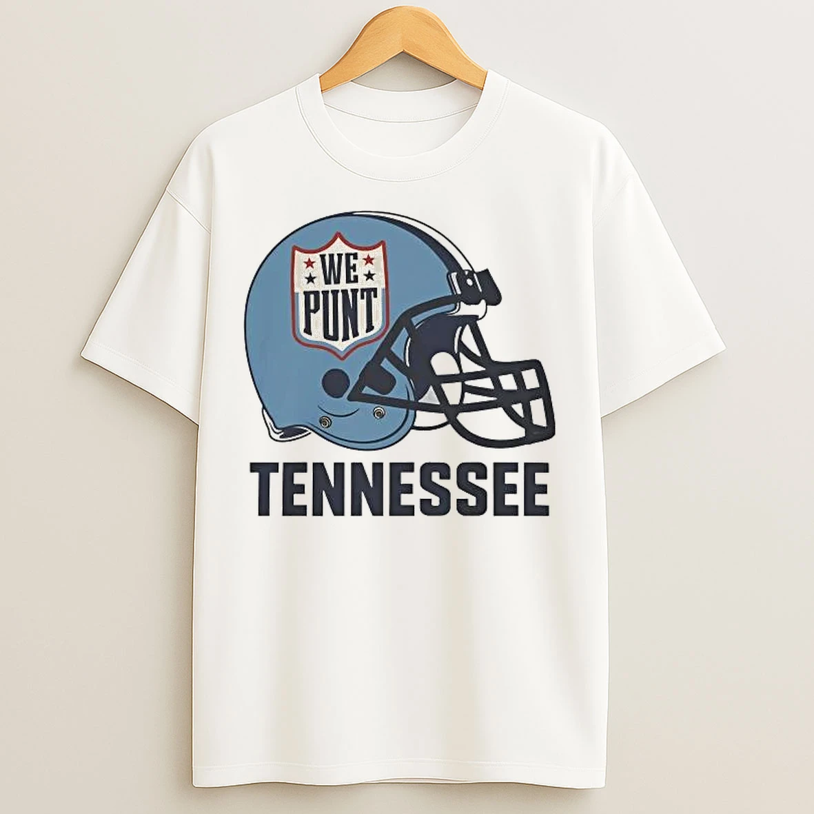 Classic Tennessee Titans Helmet We Punt T Shirts