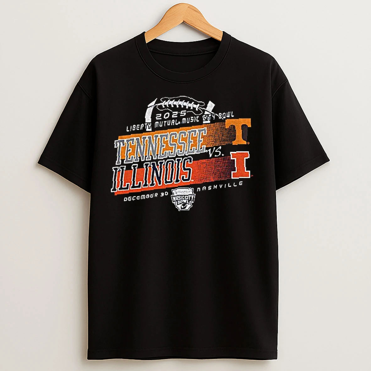 Classic Tennessee Volunteers Vs Illinois Fighting Illini Football Liberty Mutual Music City Bowl T Shirts