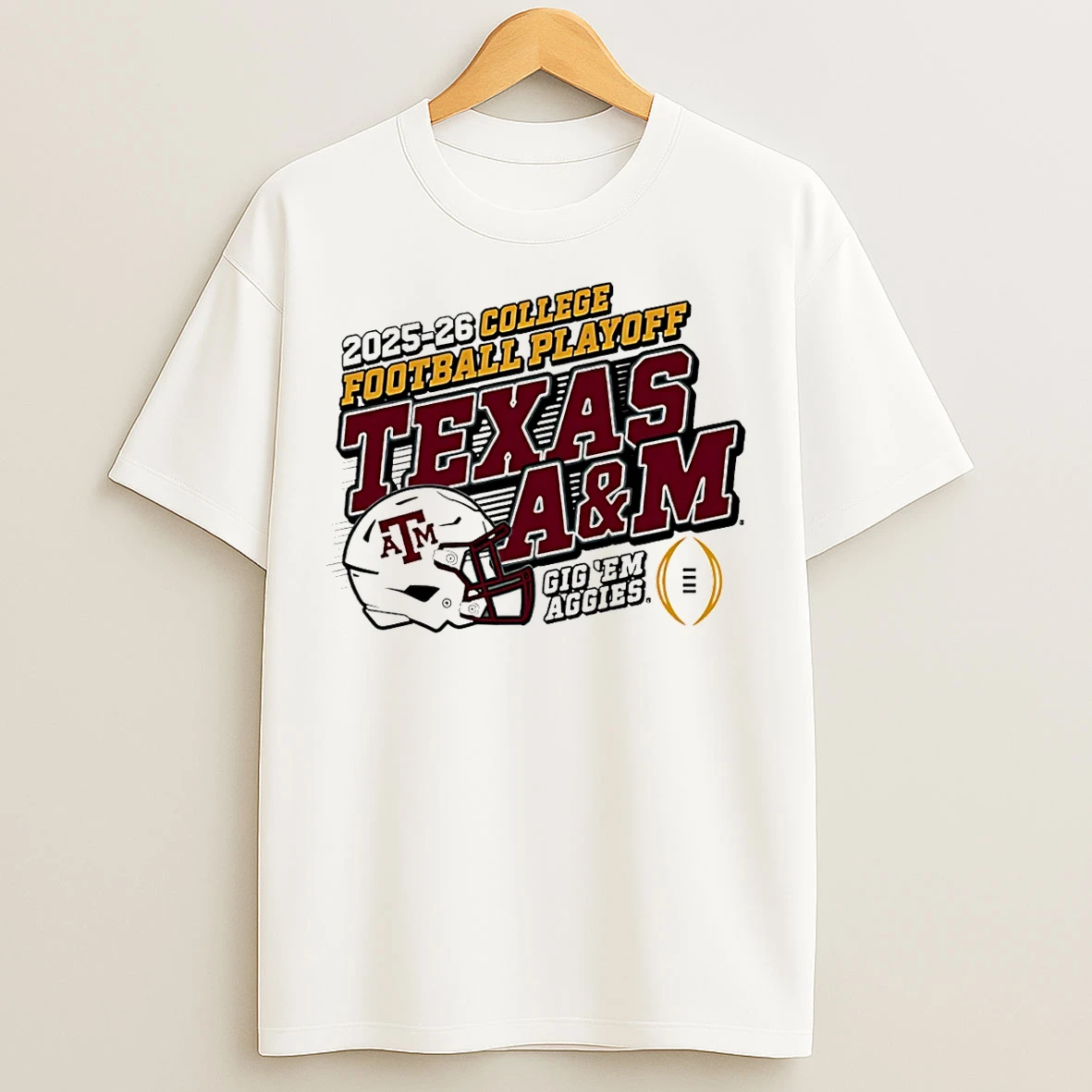 Classic Texas Am Aggie 2025 26 Cfp Gig Em Aggies Helmet T Shirts