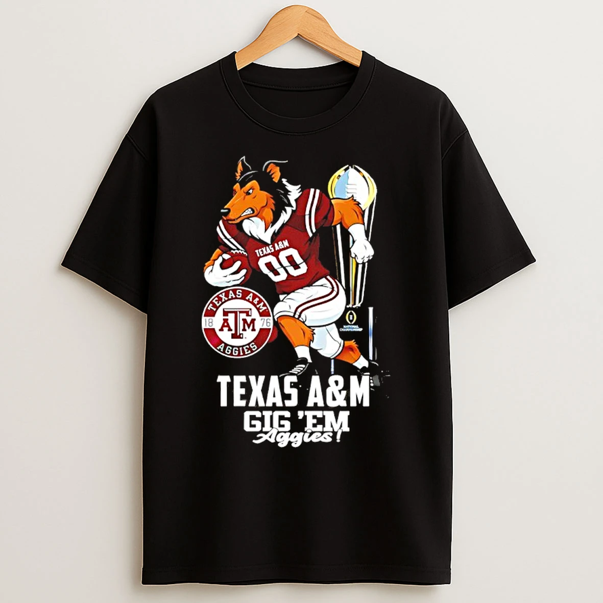 Classic Texas Am Aggies 2025 26 Cfp Gig Em Aggies Mascot T Shirts