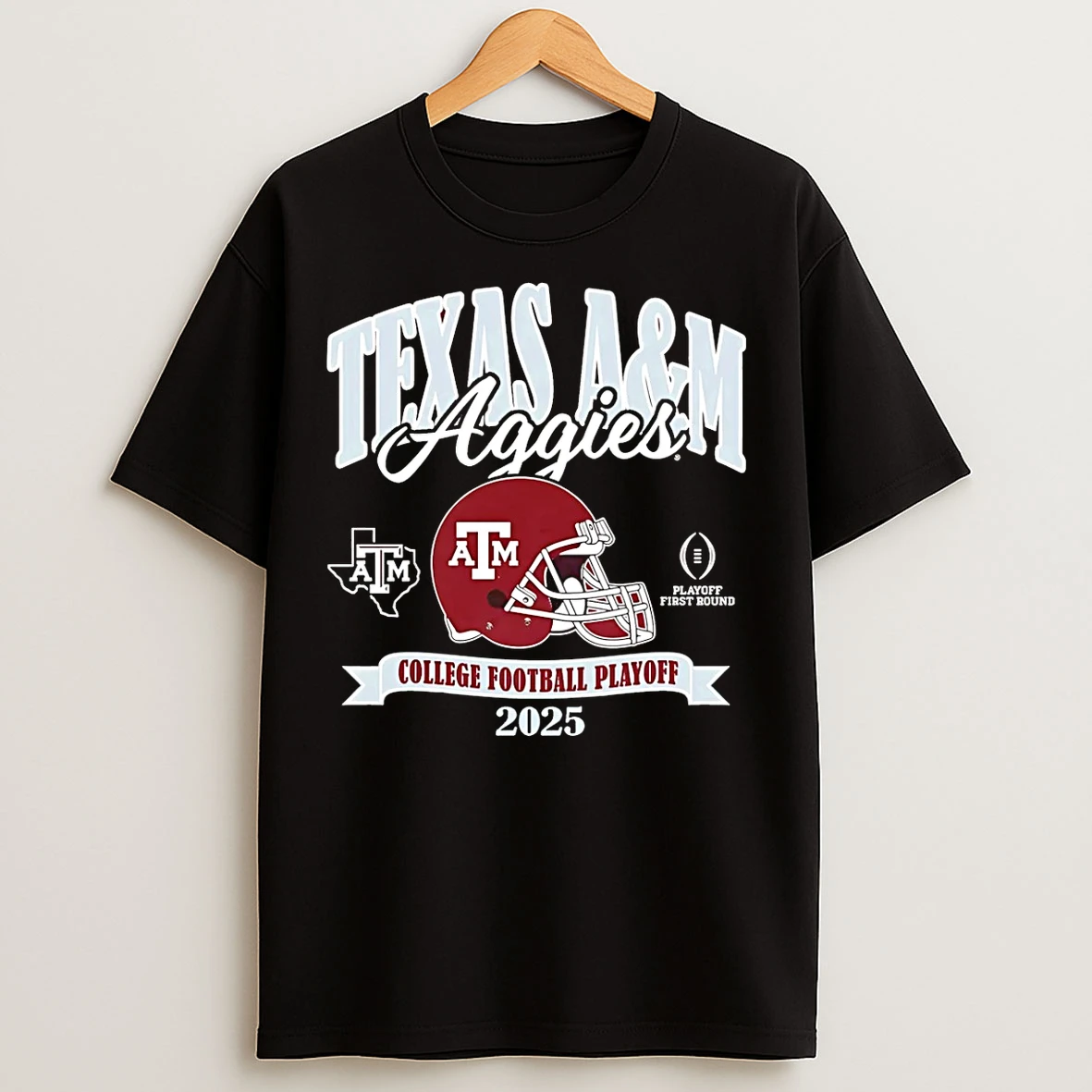 Classic Texas Am Aggies 2025 College Football Playoff Participant Helmet T Shirts