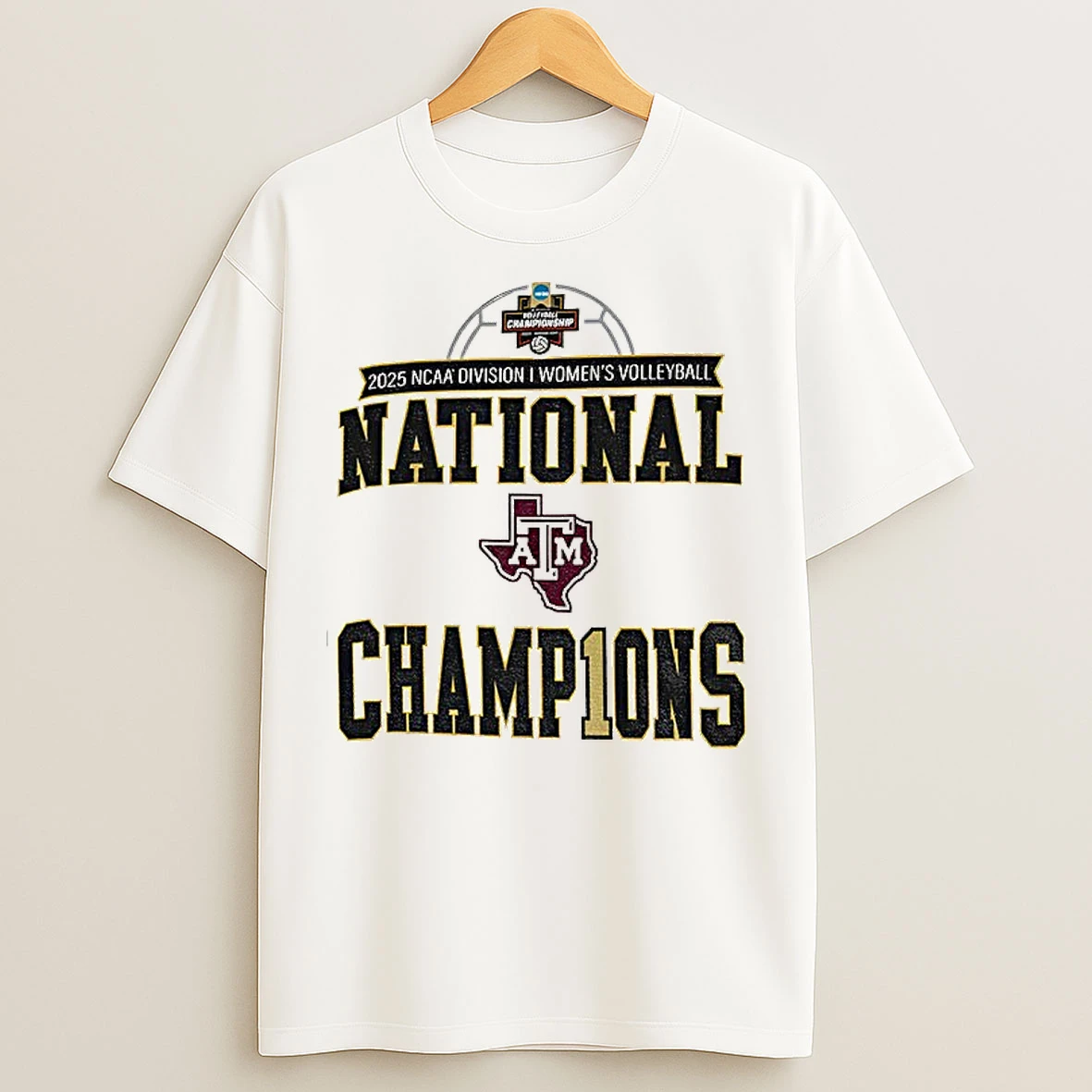 Classic Texas Am Aggies 2025 Ncaa Division I Volleyball National Champions T Shirts
