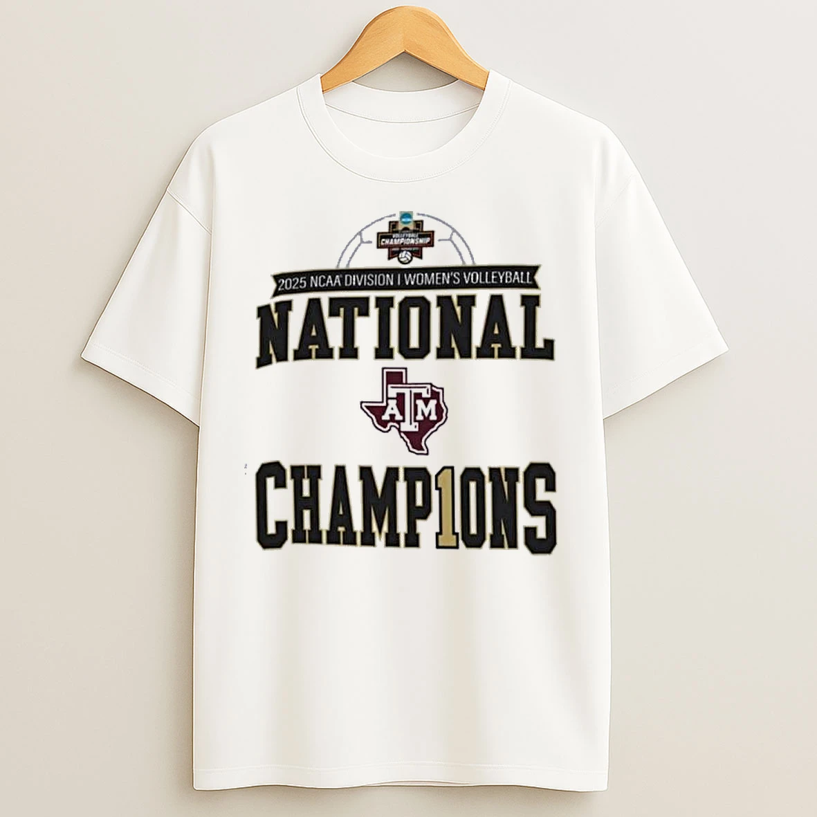 Classic Texas Am Aggies 2025 Ncaa Womens Volleyball National Champions Locker Room T Shirts