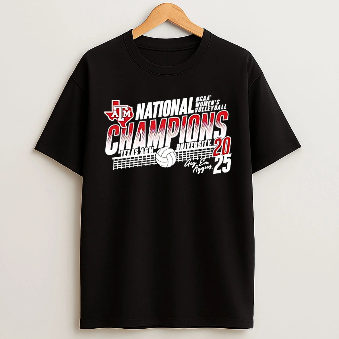 Classic Texas Am Aggies 2025 Ncaa Womens Volleyball National Champions Vintage T Shirts